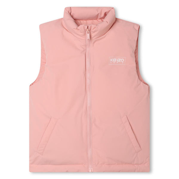 Girls Pink Padded Gilet