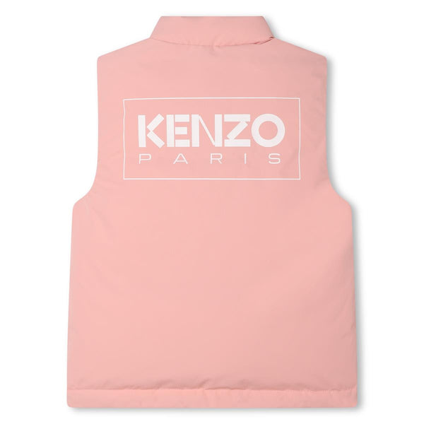 Girls Pink Padded Gilet