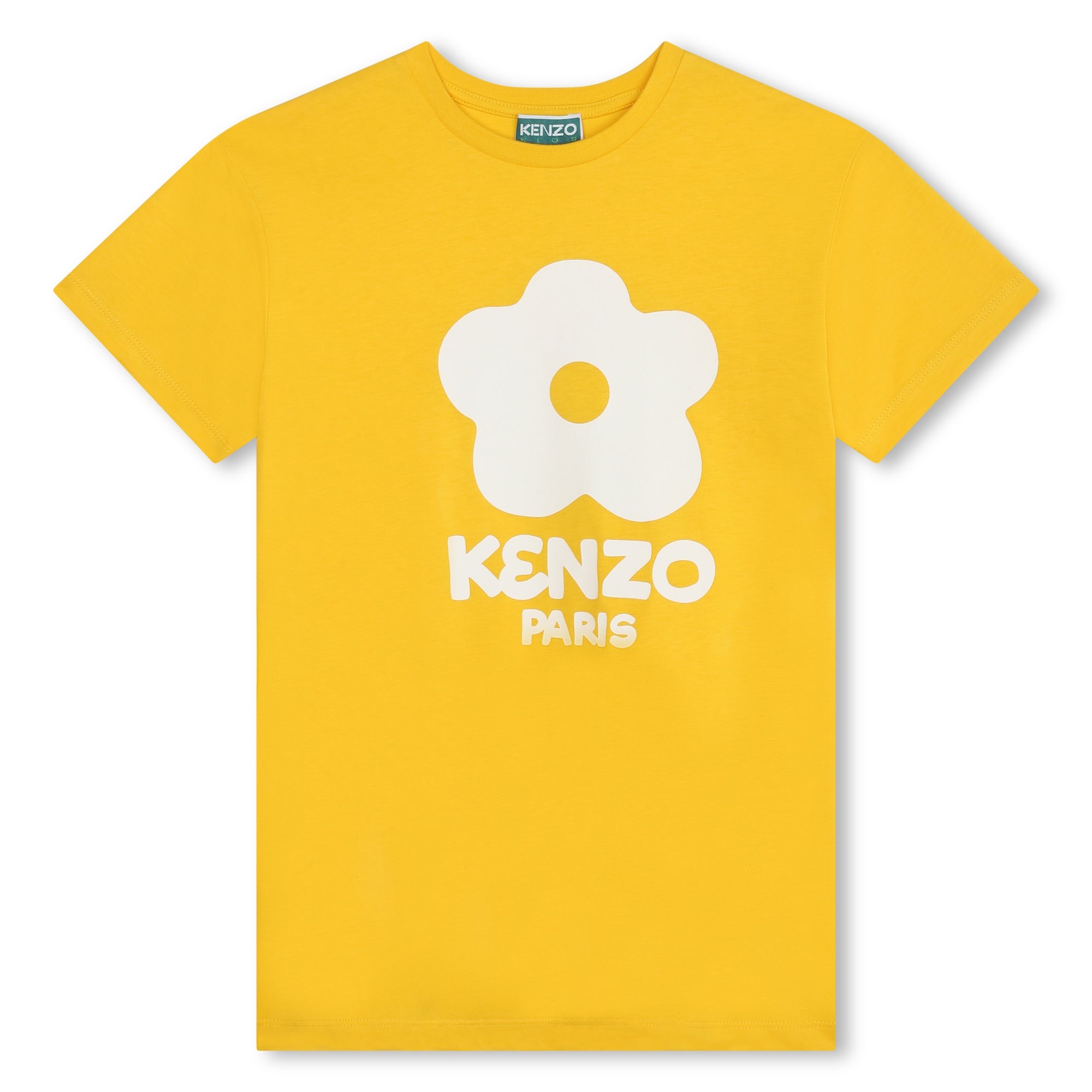 Girls Yellow Printed Cotton Dress