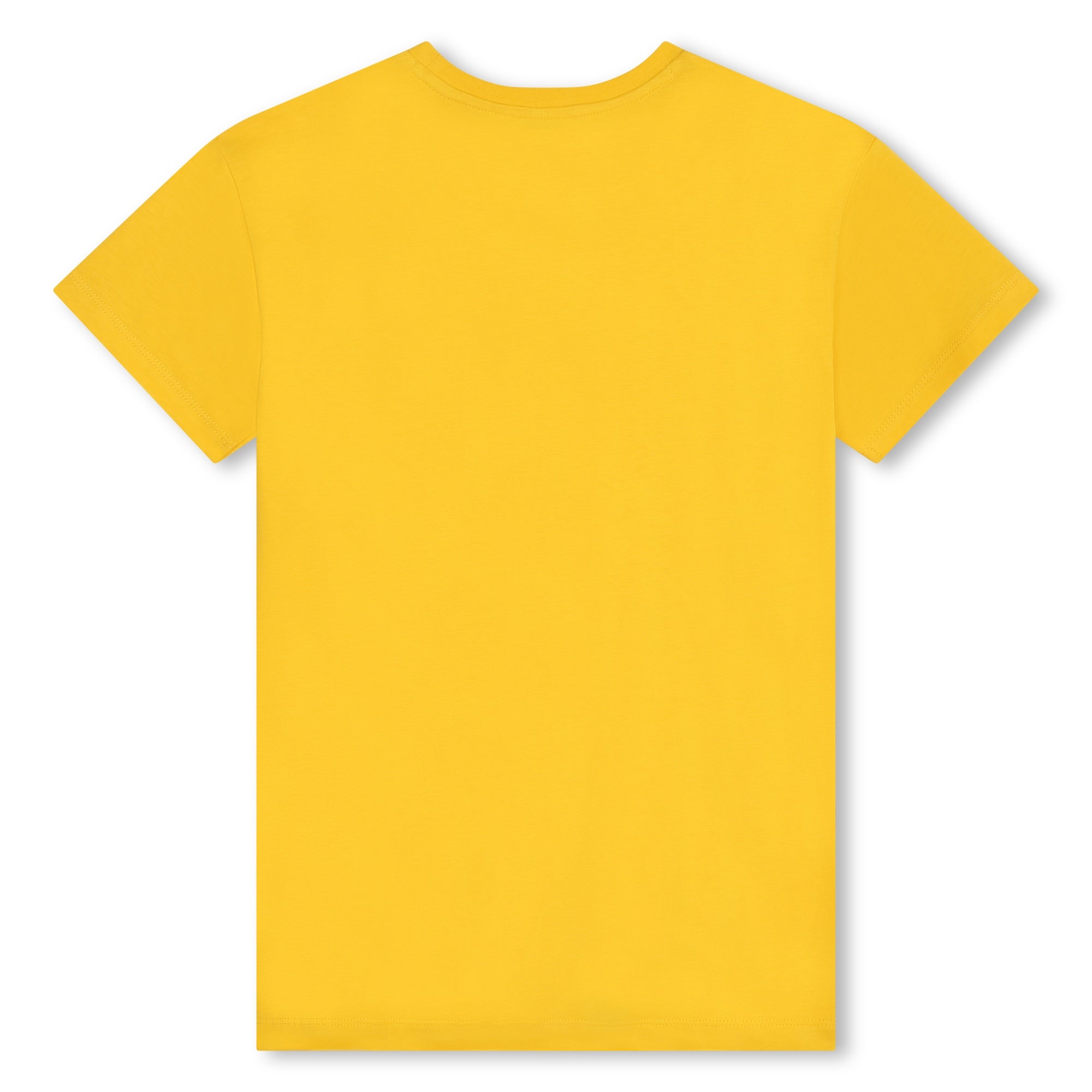 Girls Yellow Printed Cotton Dress
