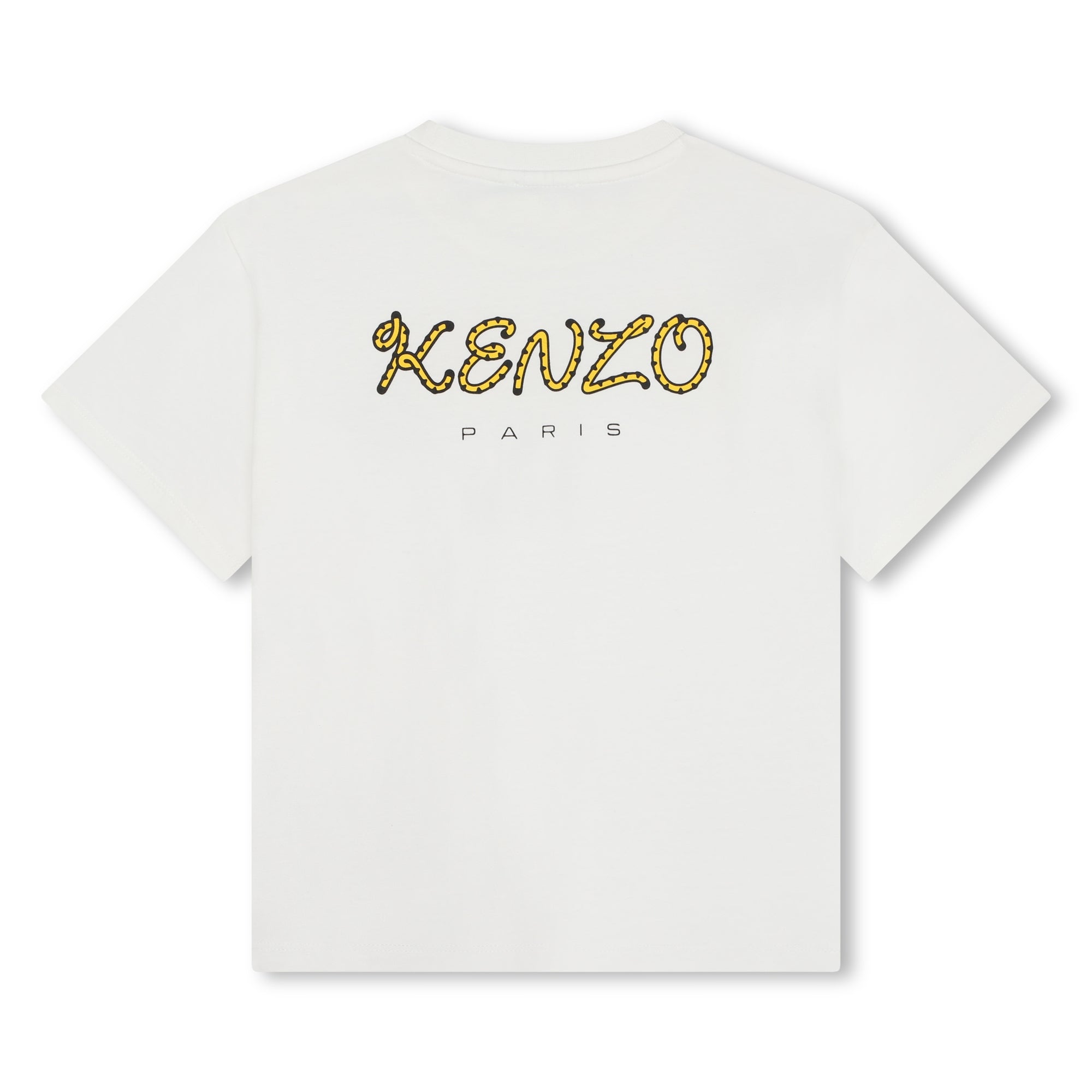 Boys & Girls White Logo Cotton T-Shirt