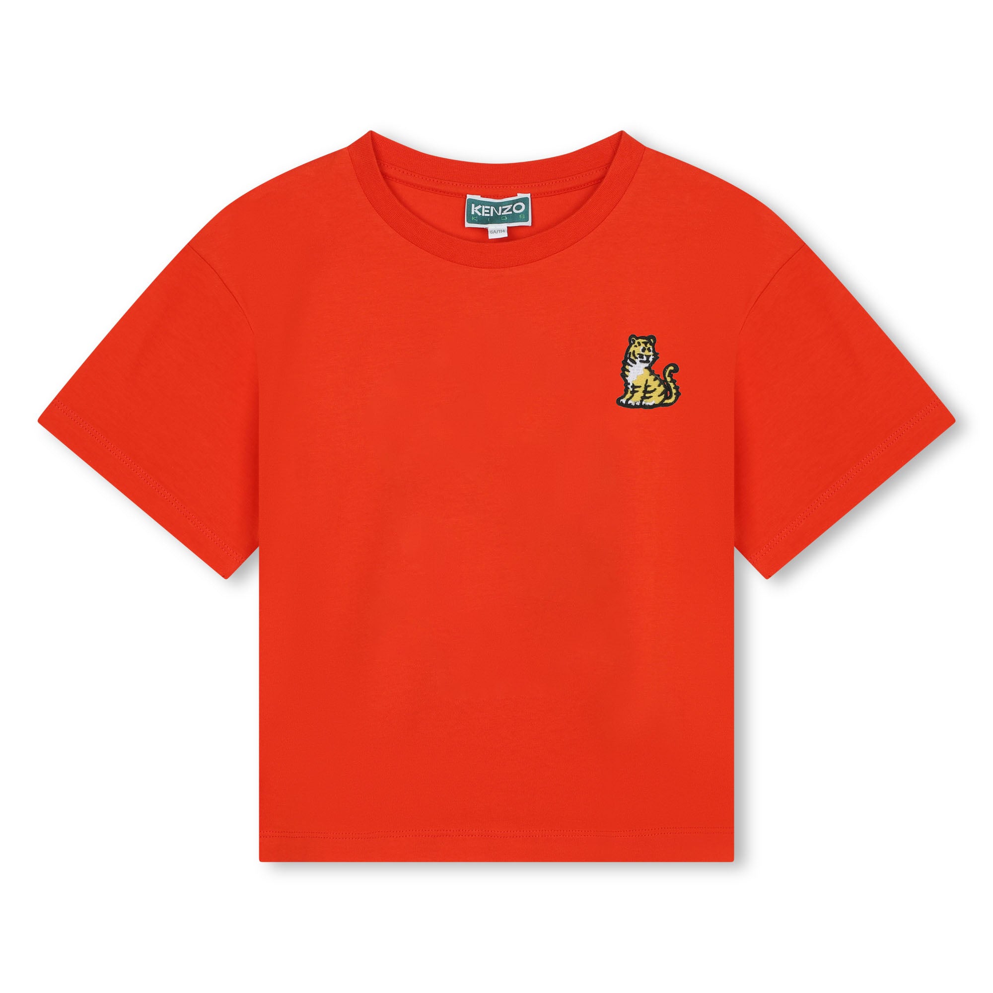 Boys & Girls Red Cotton T-Shirt