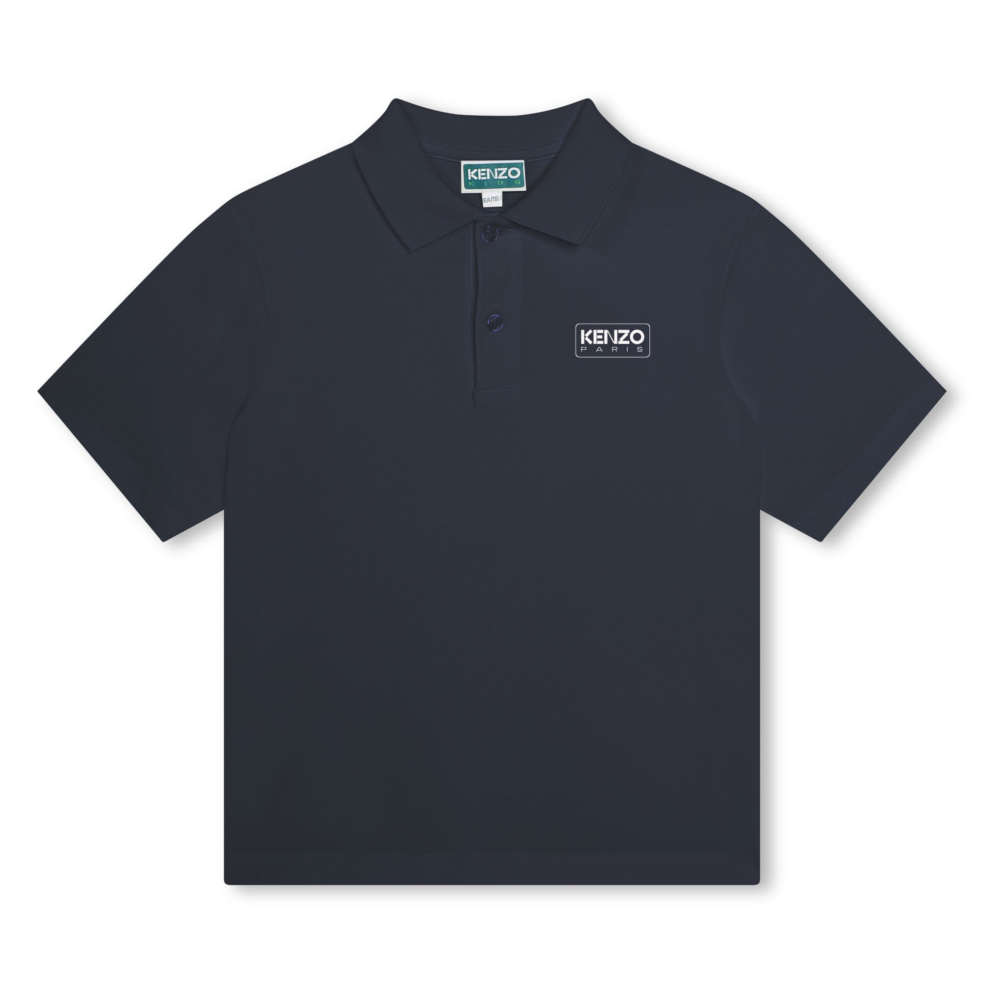 Boys Navy Cotton Polo Shirt