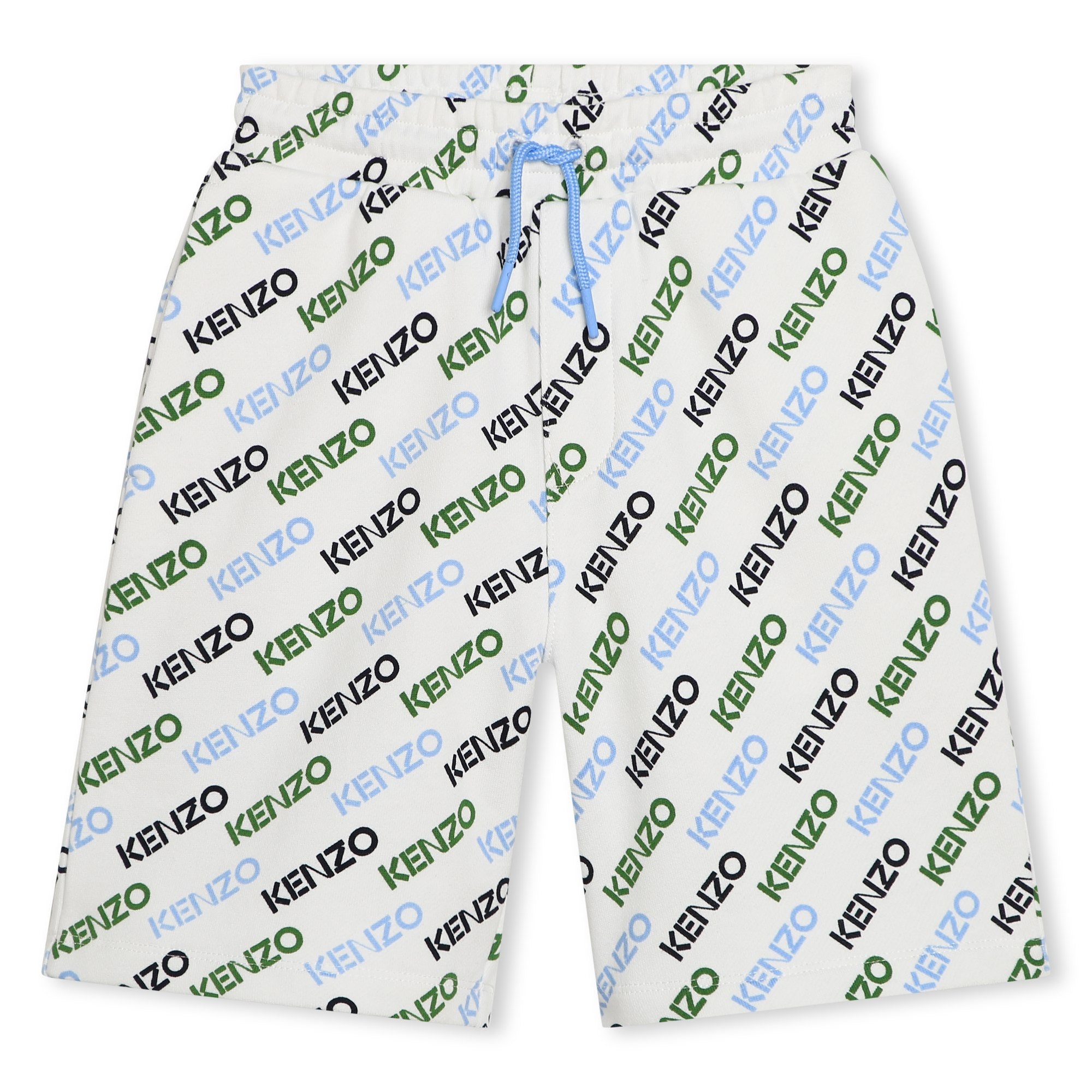 Boys White Logo Cotton Shorts