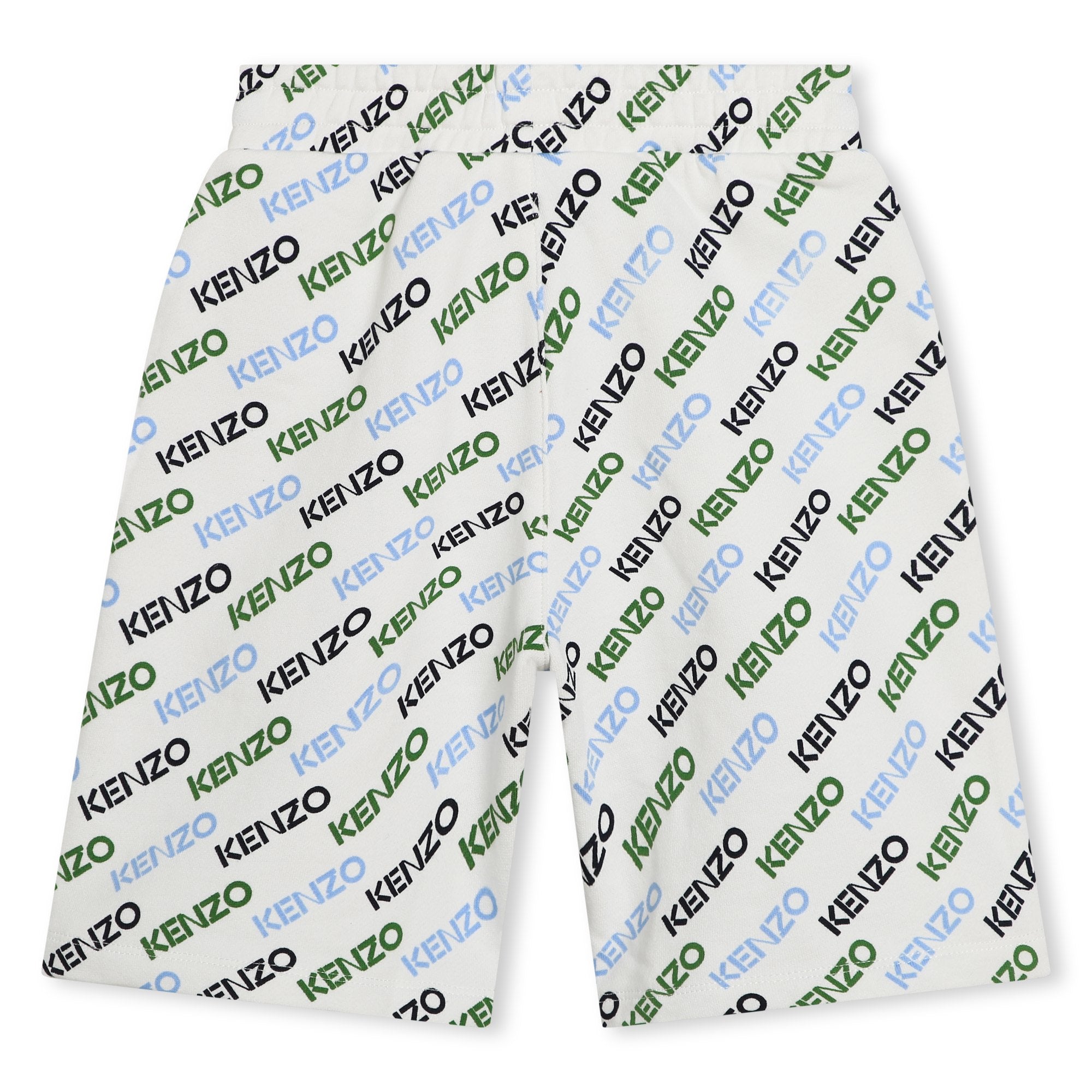 Boys White Logo Cotton Shorts