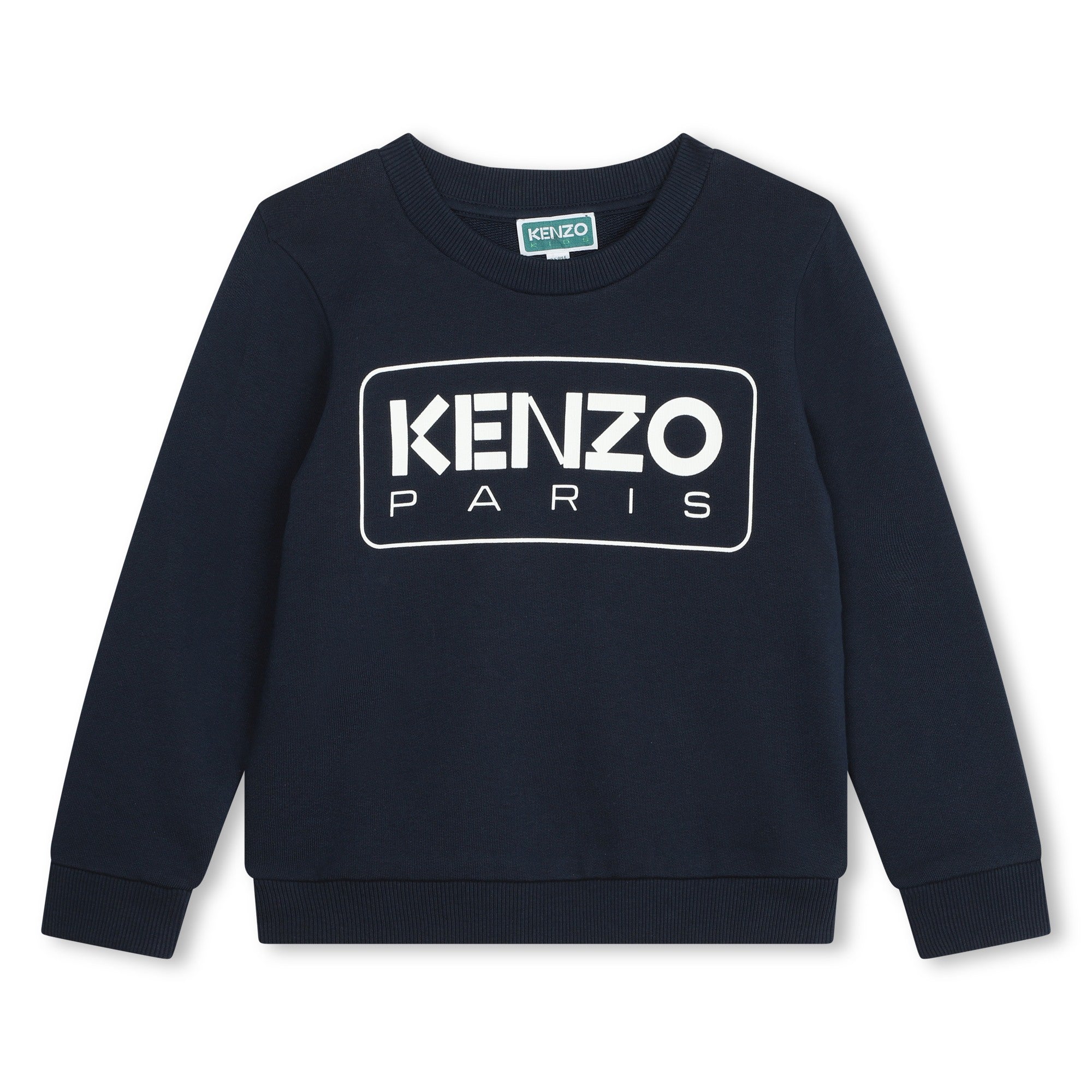 Boys & Girls Navy Logo Cotton Sweatshirt