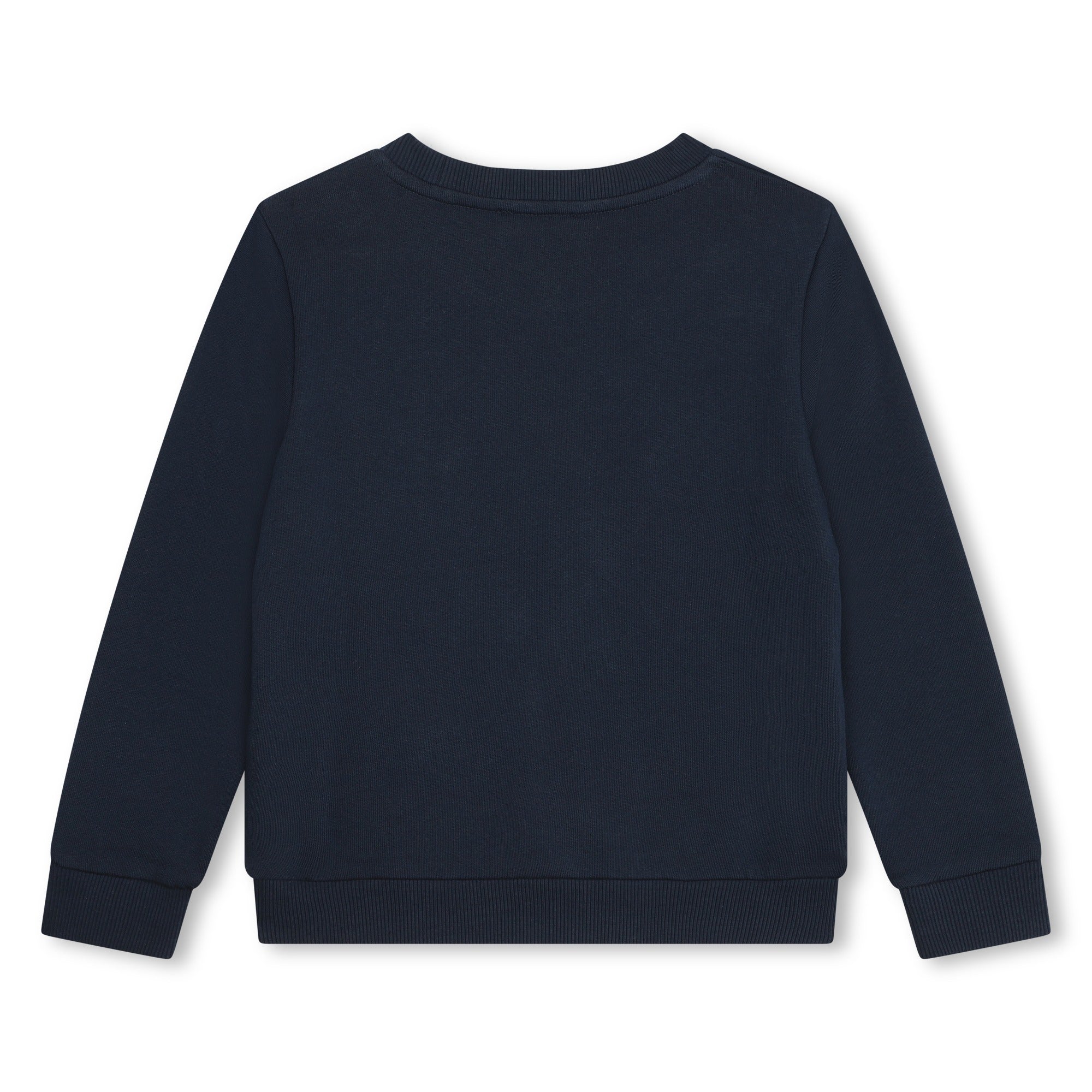 Boys & Girls Navy Logo Cotton Sweatshirt