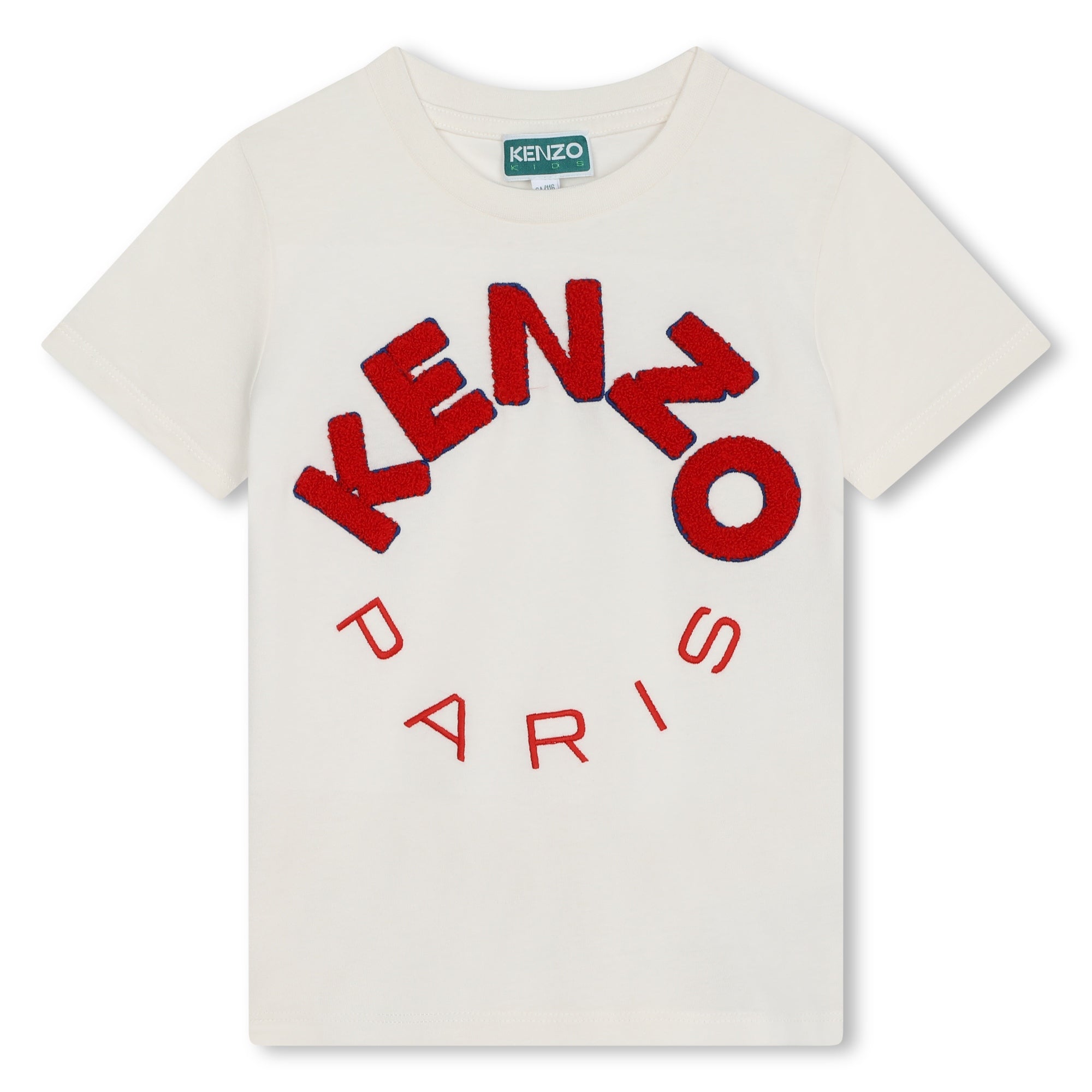 Boys & Girls White Logo Cotton T-Shirt