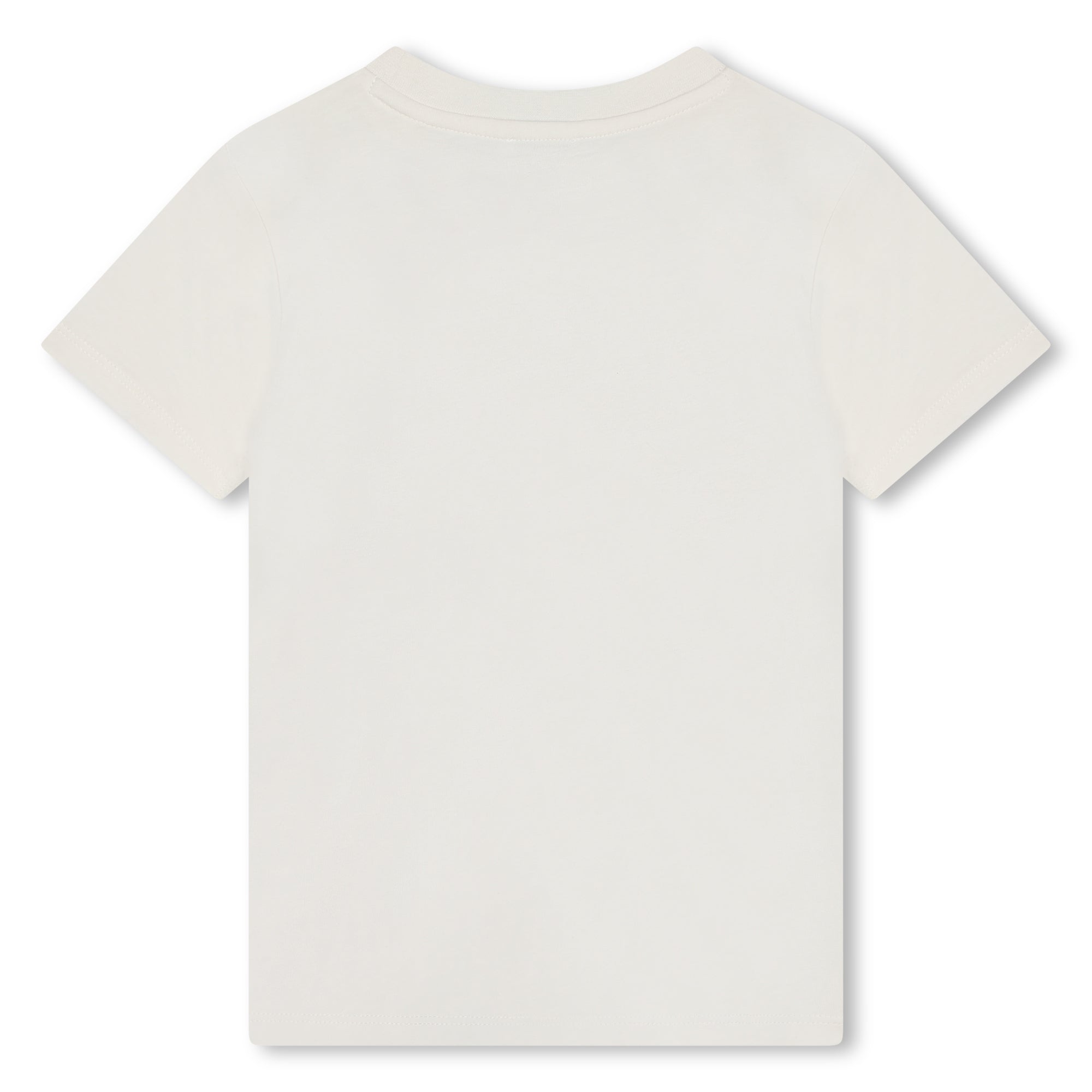 Boys & Girls White Logo Cotton T-Shirt