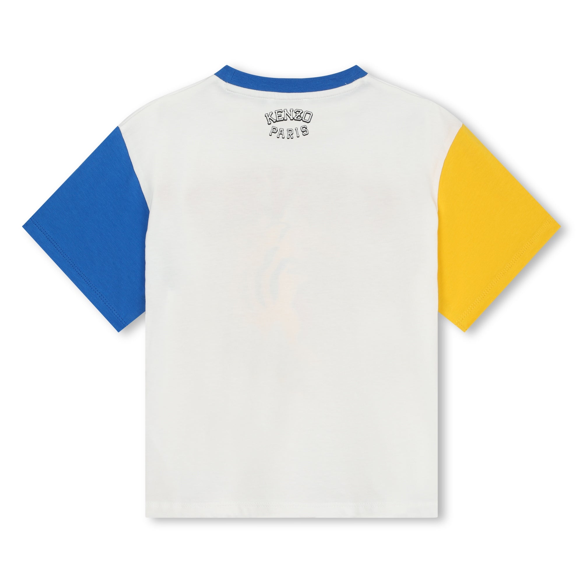 Boys White Tiger Cotton T-Shirt