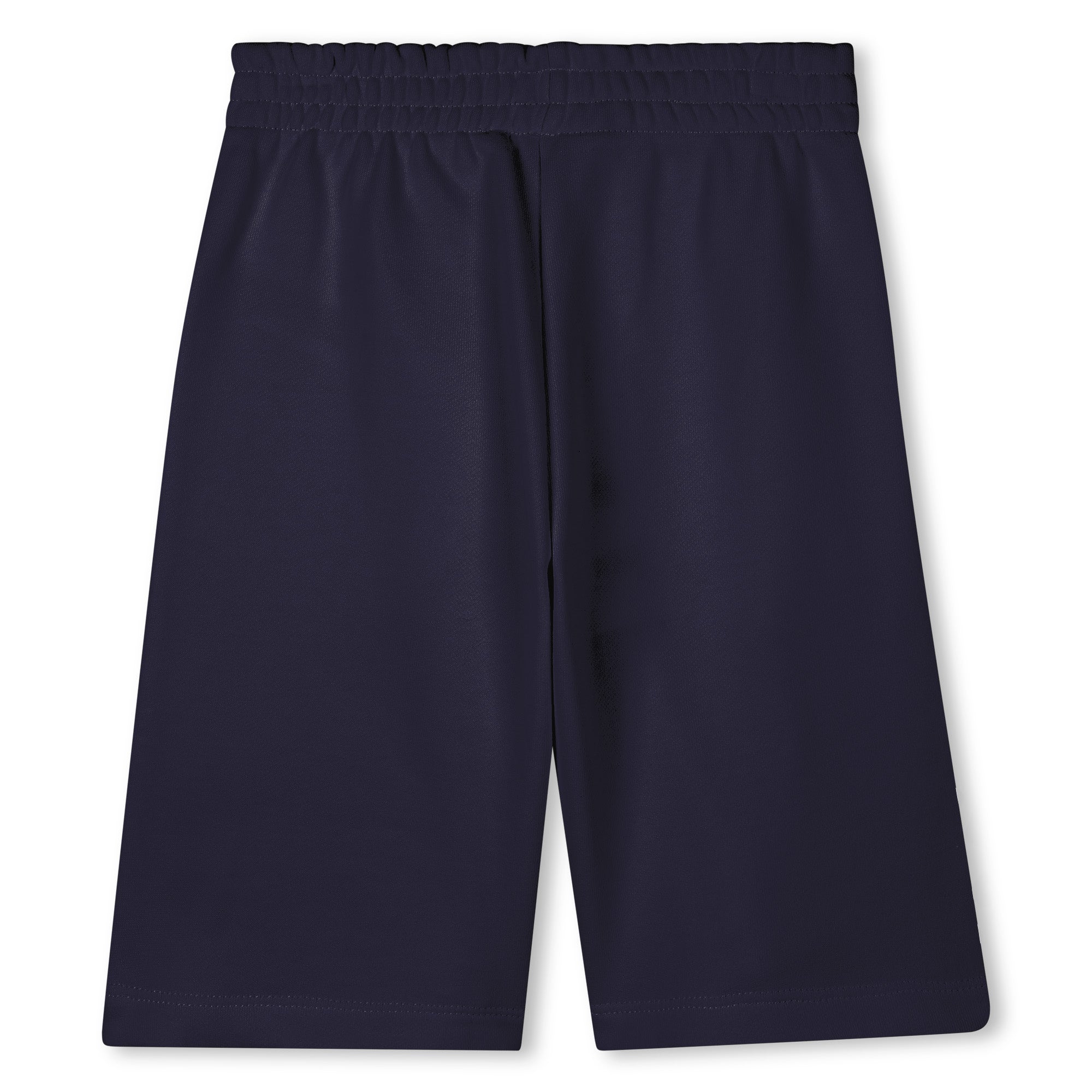 Boys & Girls Navy Print Logo Cotton Shorts