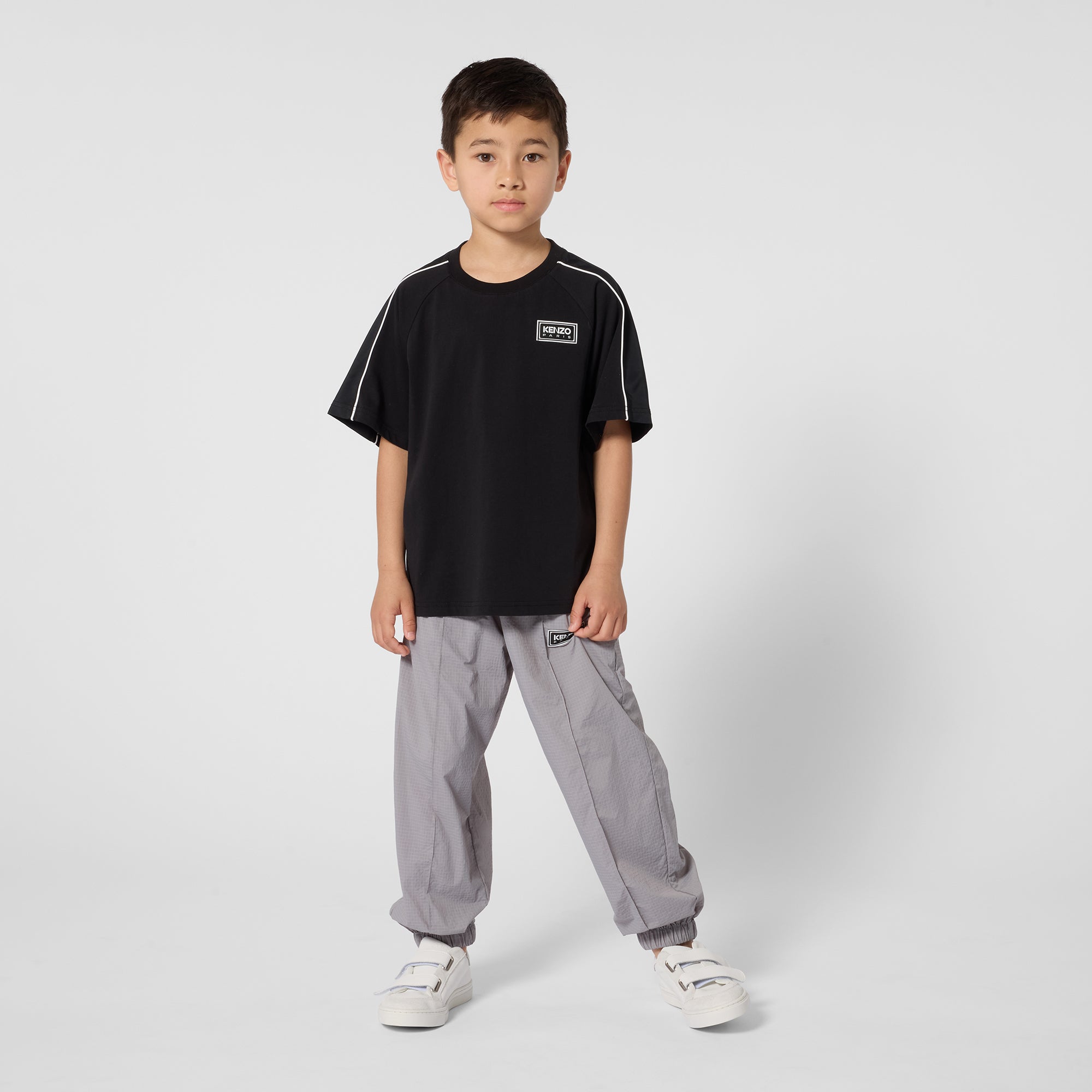 Boys Black Cotton T-Shirt