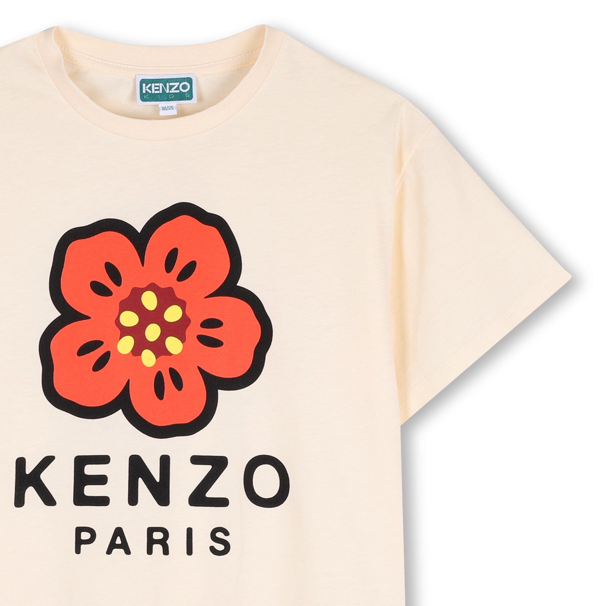 Boys & Girls Light Yellow Printed Cotton T-Shirt