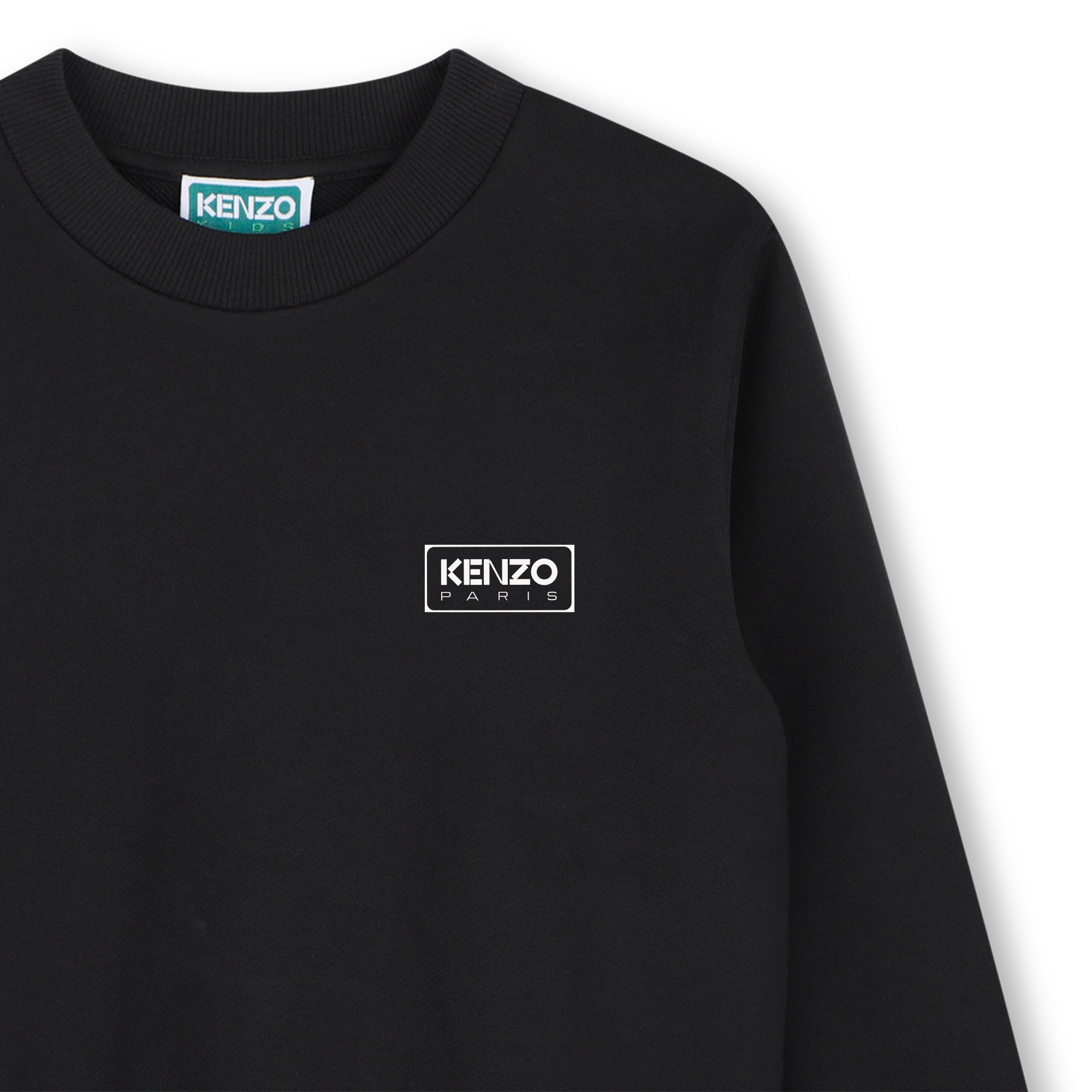 Boys & Girls Black Cotton Sweatshirt