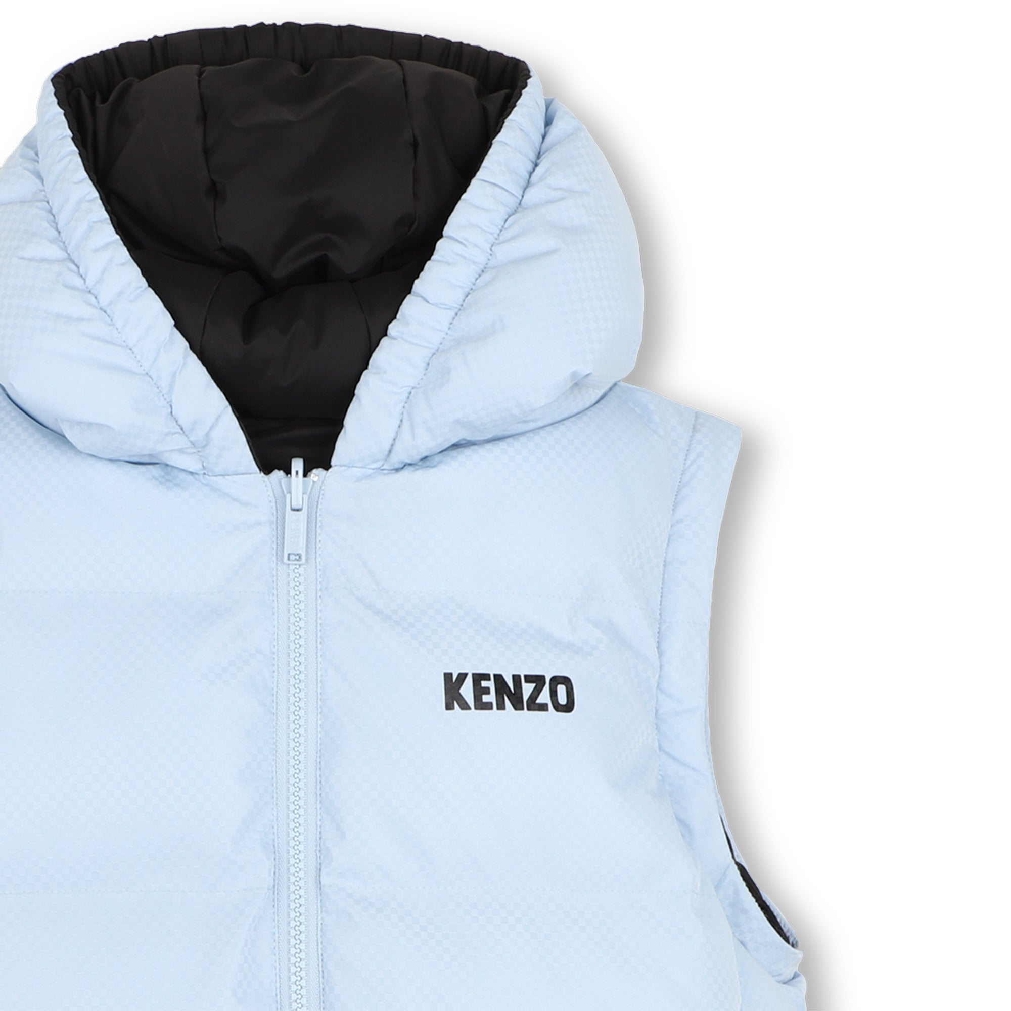 Boys Light Blue Reversible 2-in-1 Padded Jacket