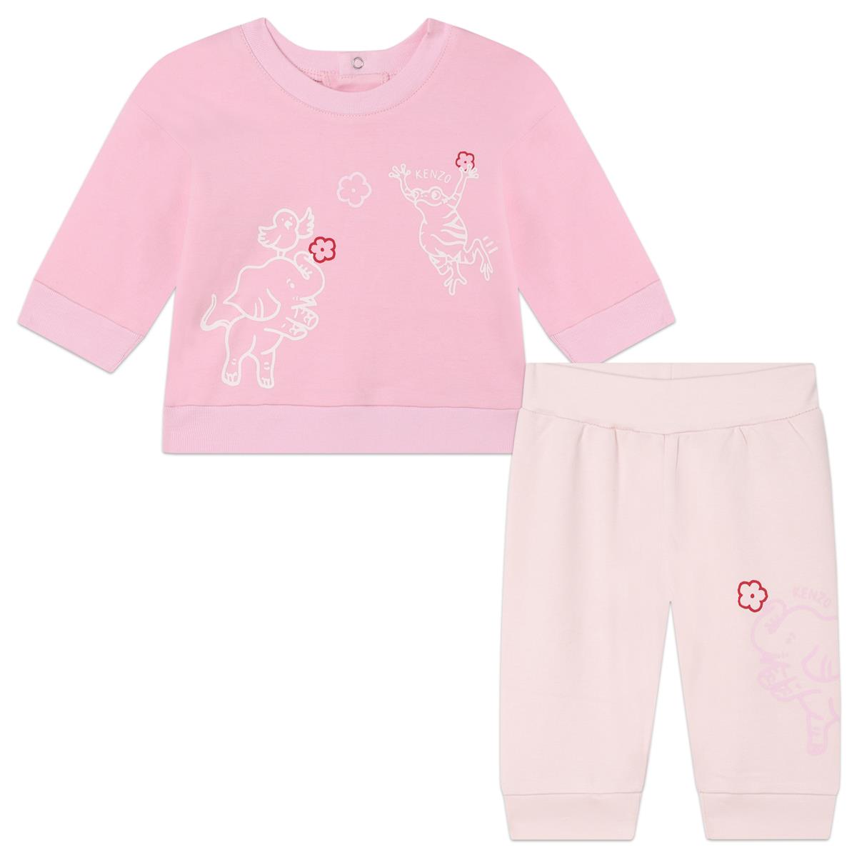 Baby Girls Pink Cotton Set