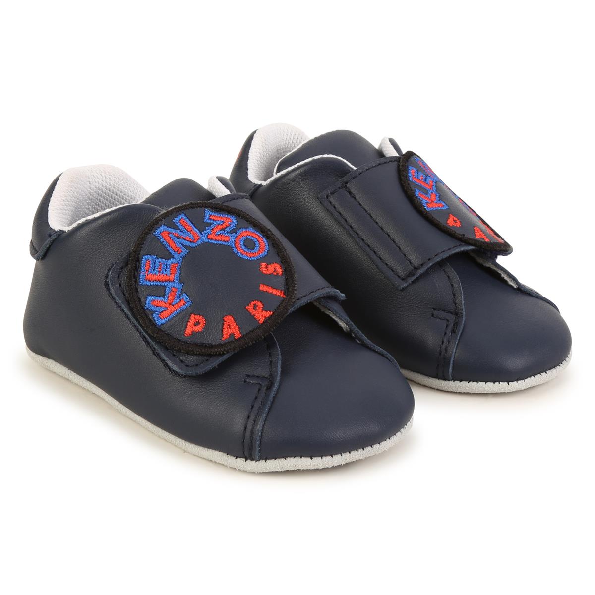 Baby Boys Blue Logo Shoes