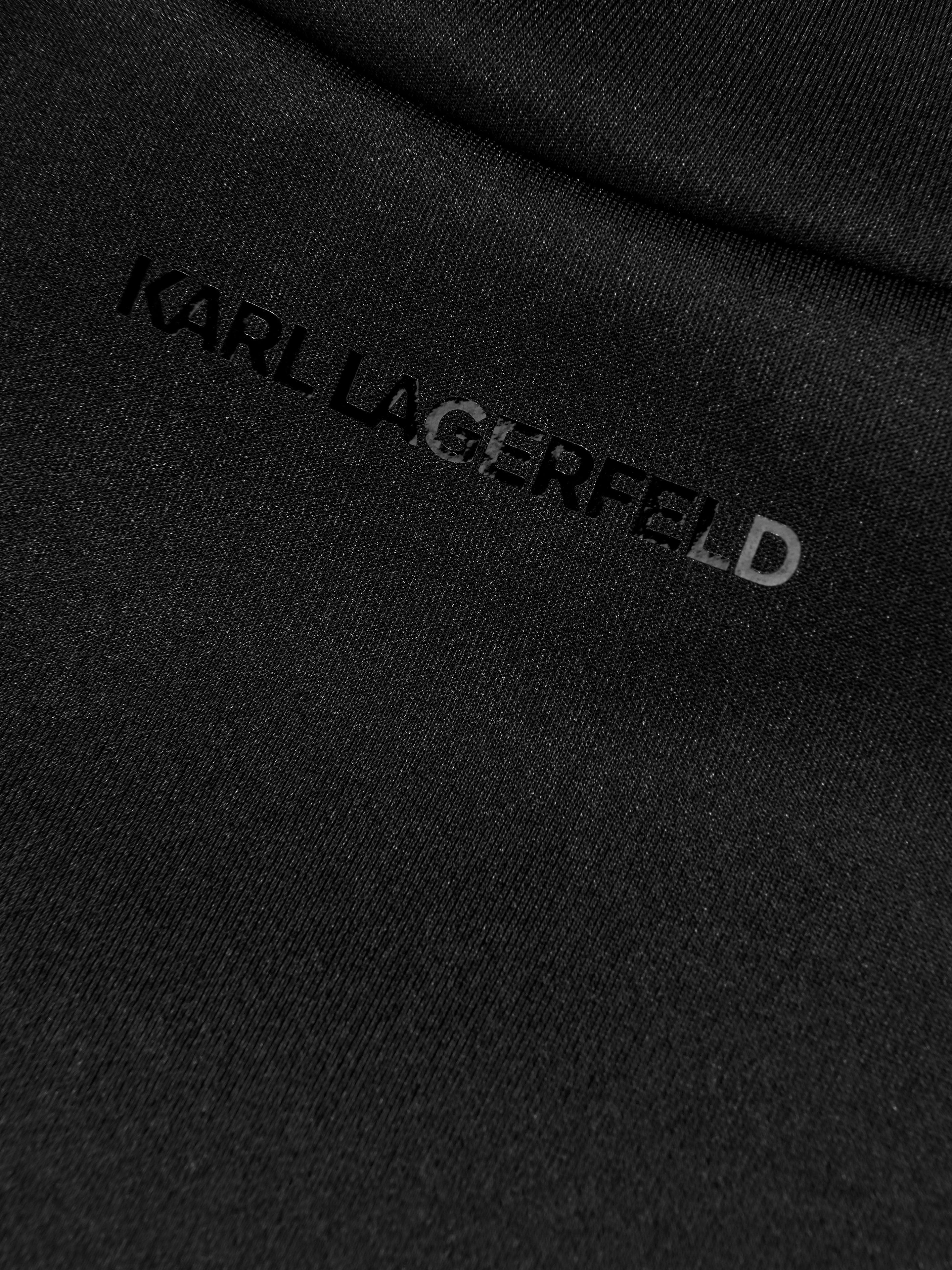 Karl Lagerfeld Girls Logo Print Sweatshirt in Black