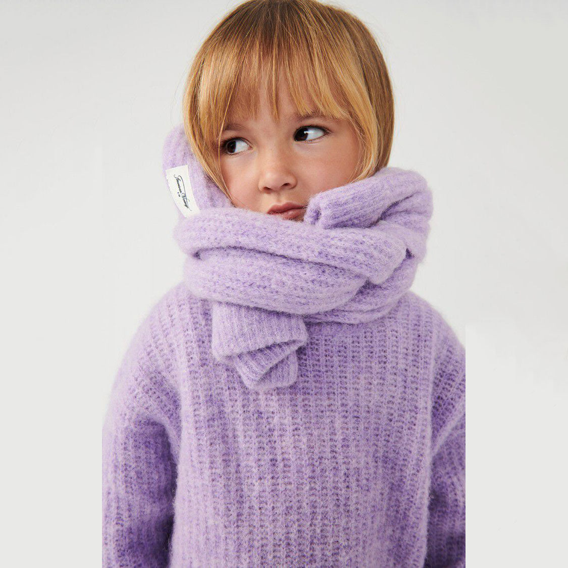 Boys & Girls Purple Knit Scarf(142x25cm)
