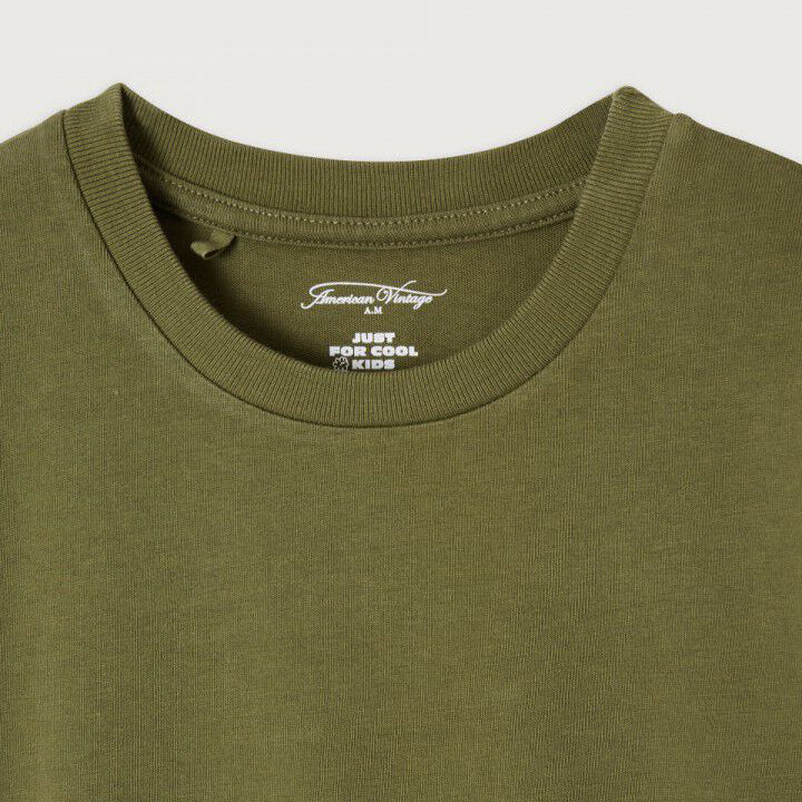 Boys & Girls Olive Cotton T-Shirt