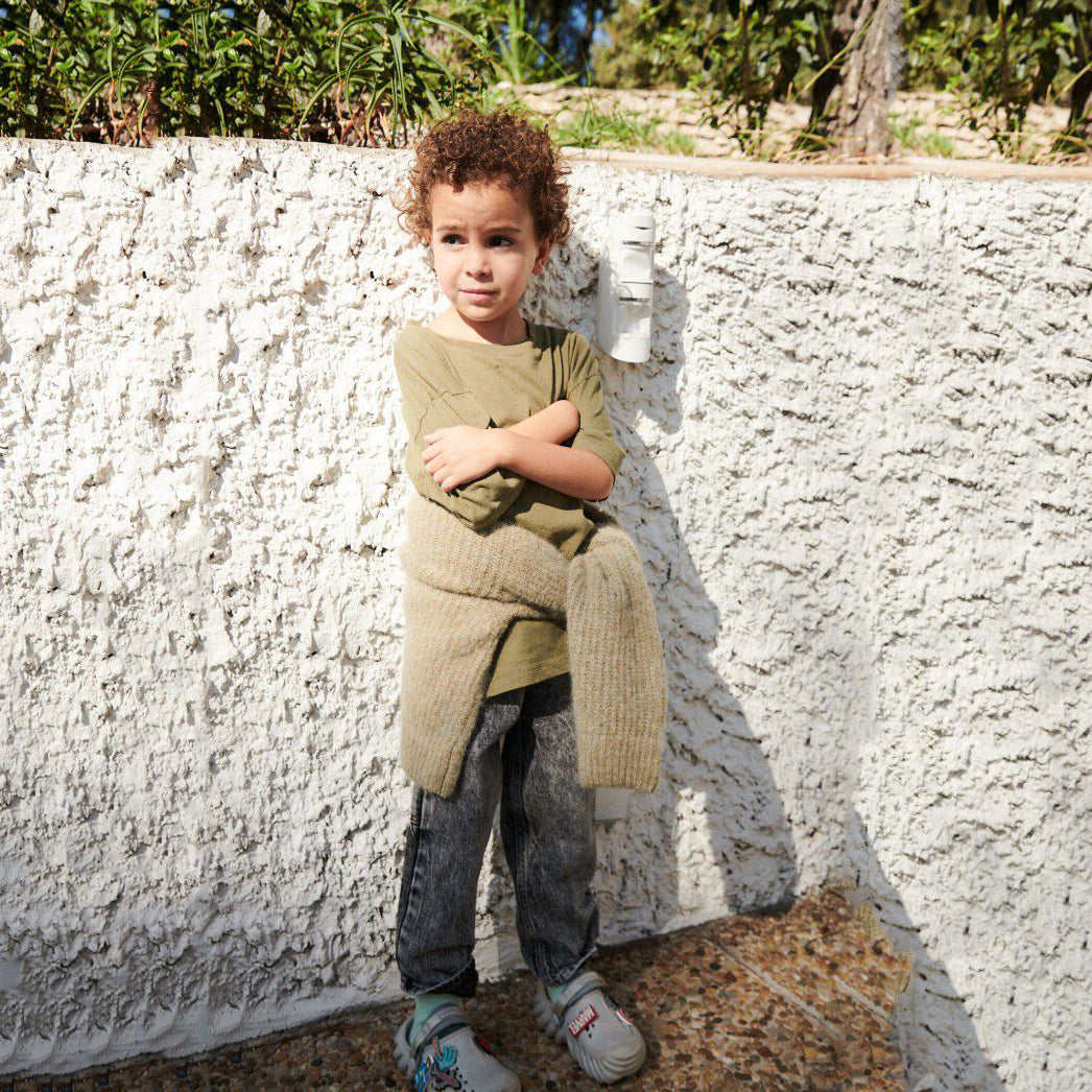 Boys & Girls Olive Cotton T-Shirt