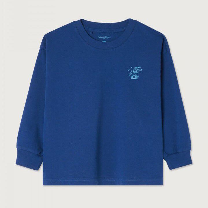 Boys & Girls Blue Cotton T-Shirt