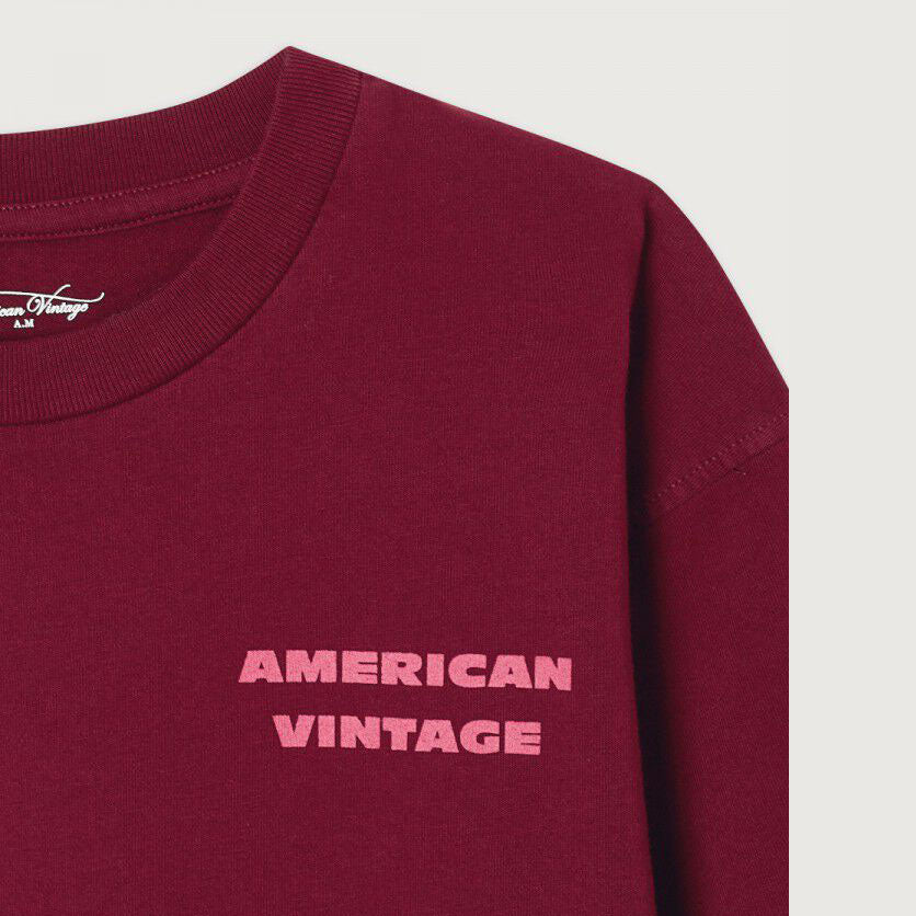 Boys & Girls Wine Red Cotton T-Shirt