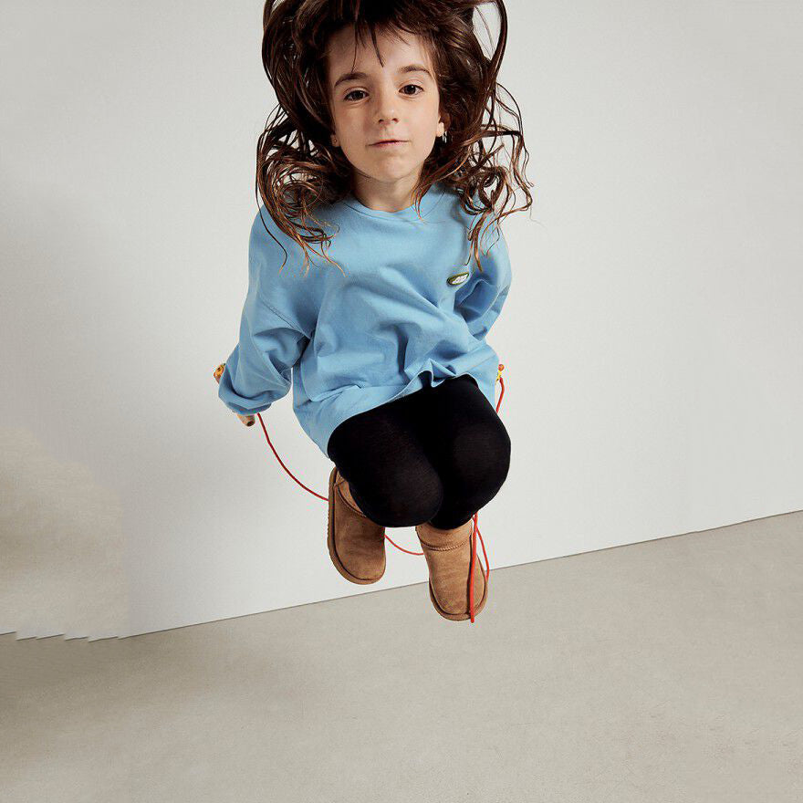 Boys & Girls Blue Logo Cotton T-Shirt