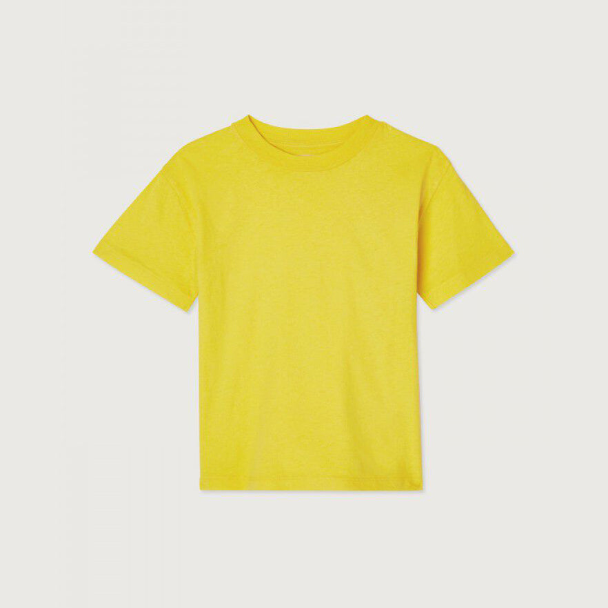 Boys & Girls Yellow Cotton T-Shirt