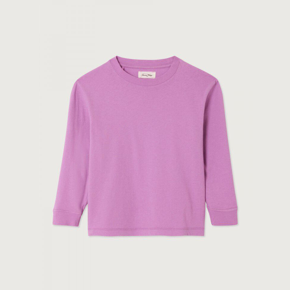 Boys & Girls Light Purple Cotton T-Shirt