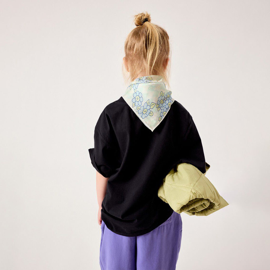 Boys & Girls Black Cotton T-Shirt