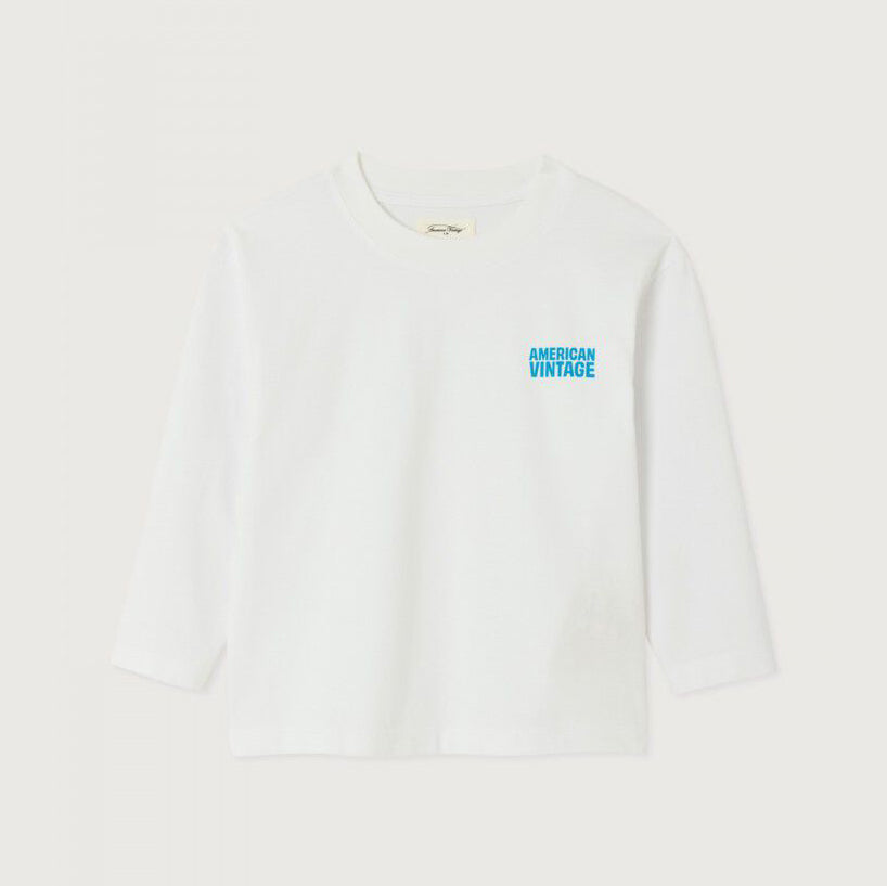 Boys & Girls White Logo Cotton T-Shirt
