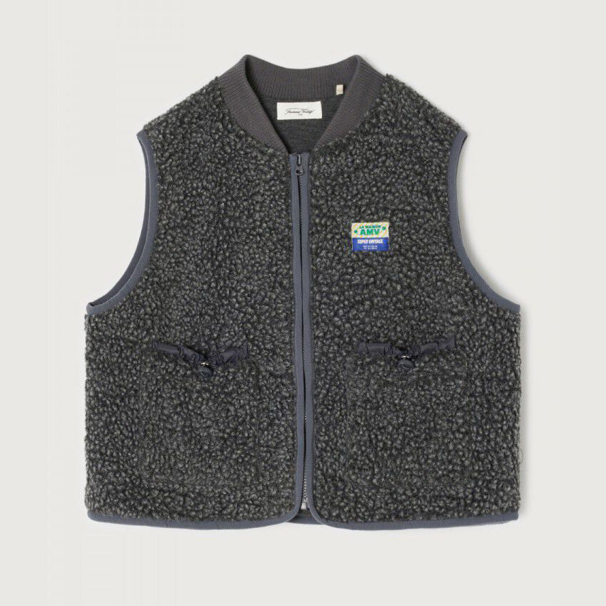 Boys & Girls Grey Sherpa Gilet