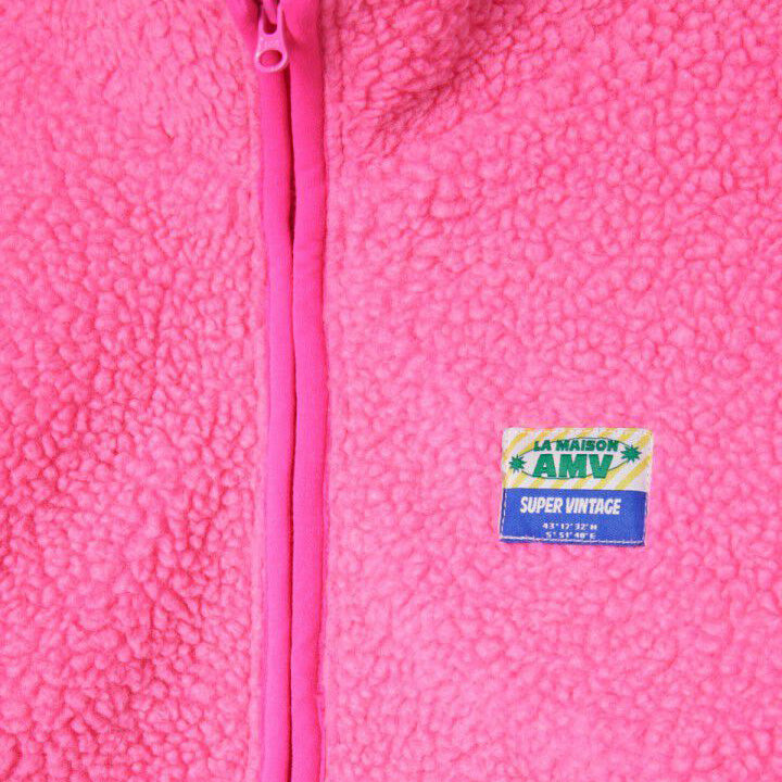 Boys & Girls Pink Sherpa Zip-Up Jacket