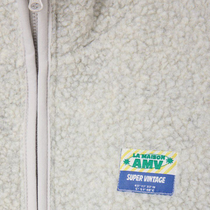 Boys & Girls Grey White Sherpa Jacket