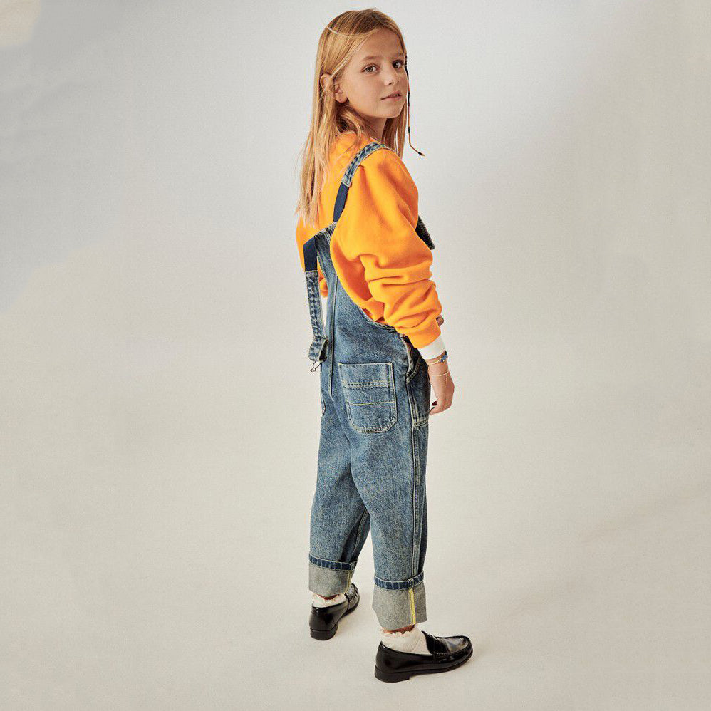Boys & Girls Orange Cotton Sweatshirt