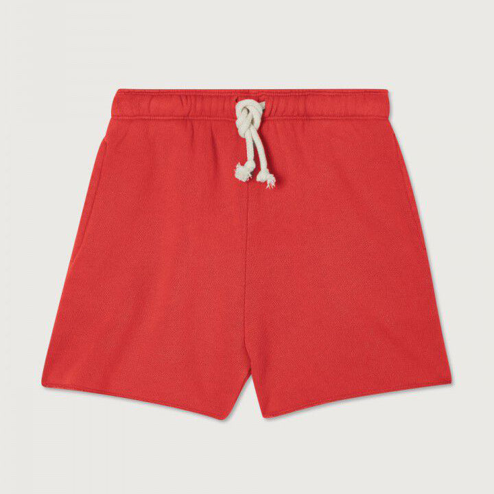 Boys & Girls Red Cotton Shorts