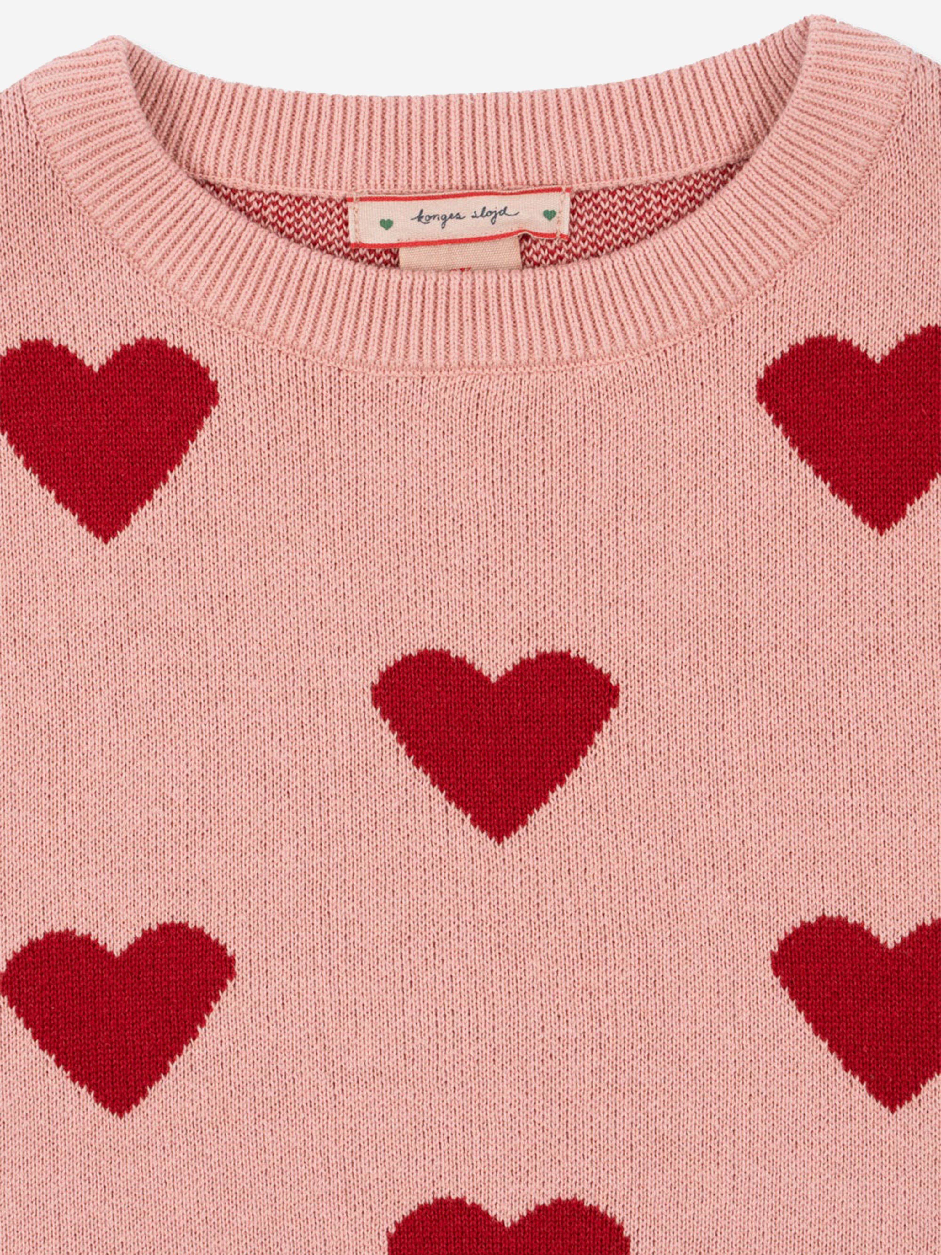 Girls Lapis Knitted Dress in Pink