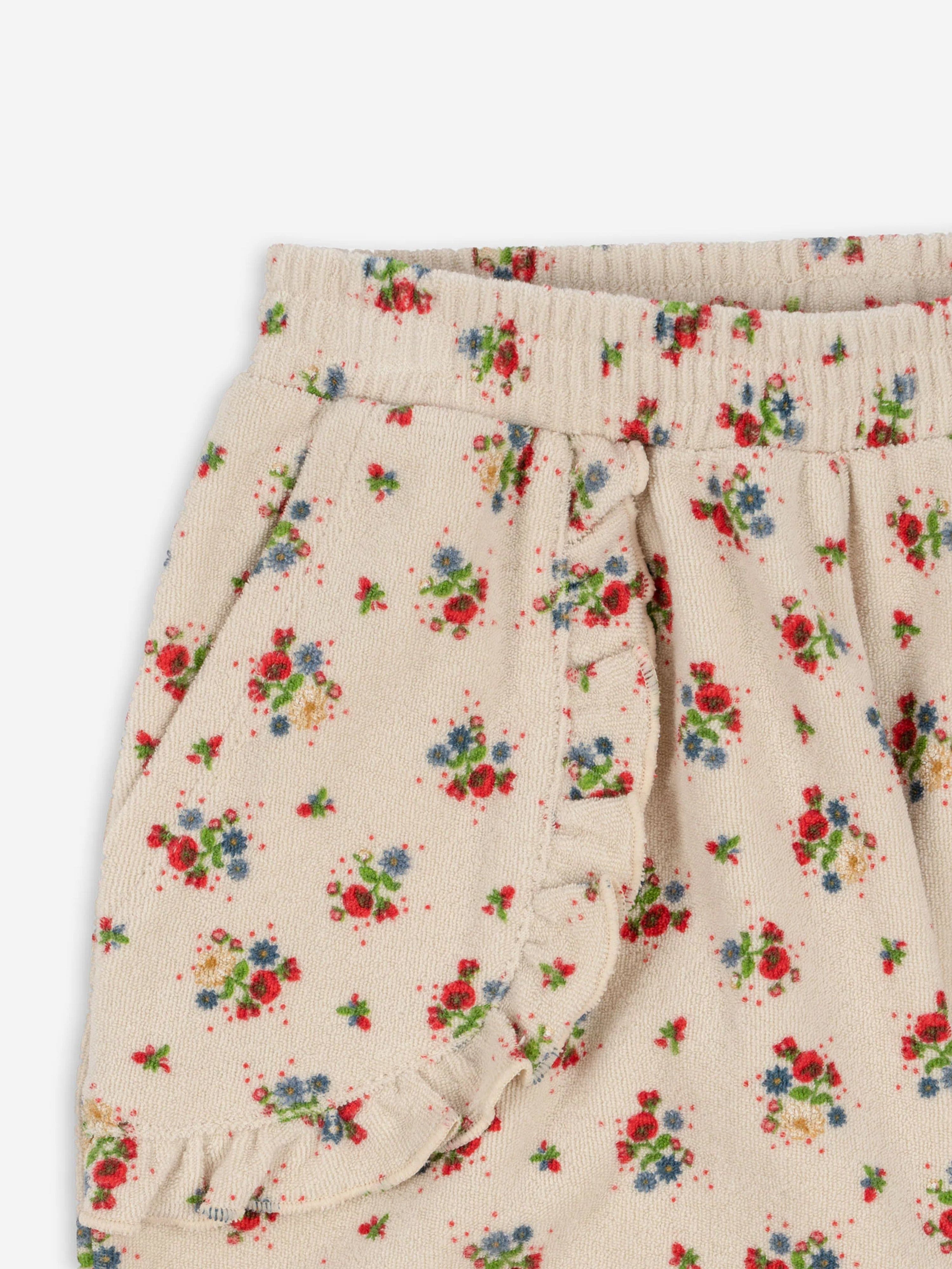 Konges Sløjd Girls Floral Itty Frill Joggers in Multicolour