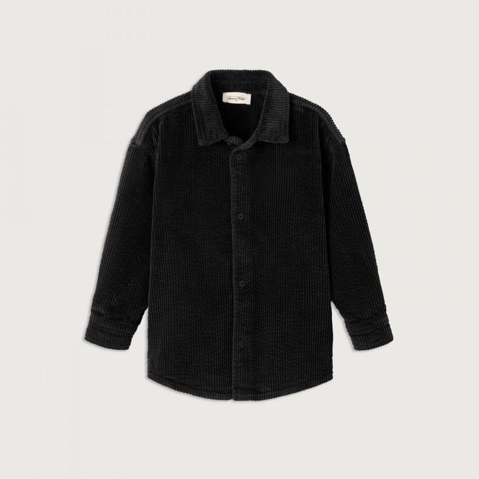 Boys & Girls Black Corduroy Shirt