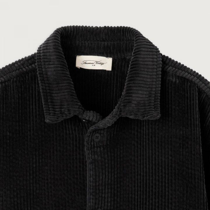 Boys & Girls Black Corduroy Shirt