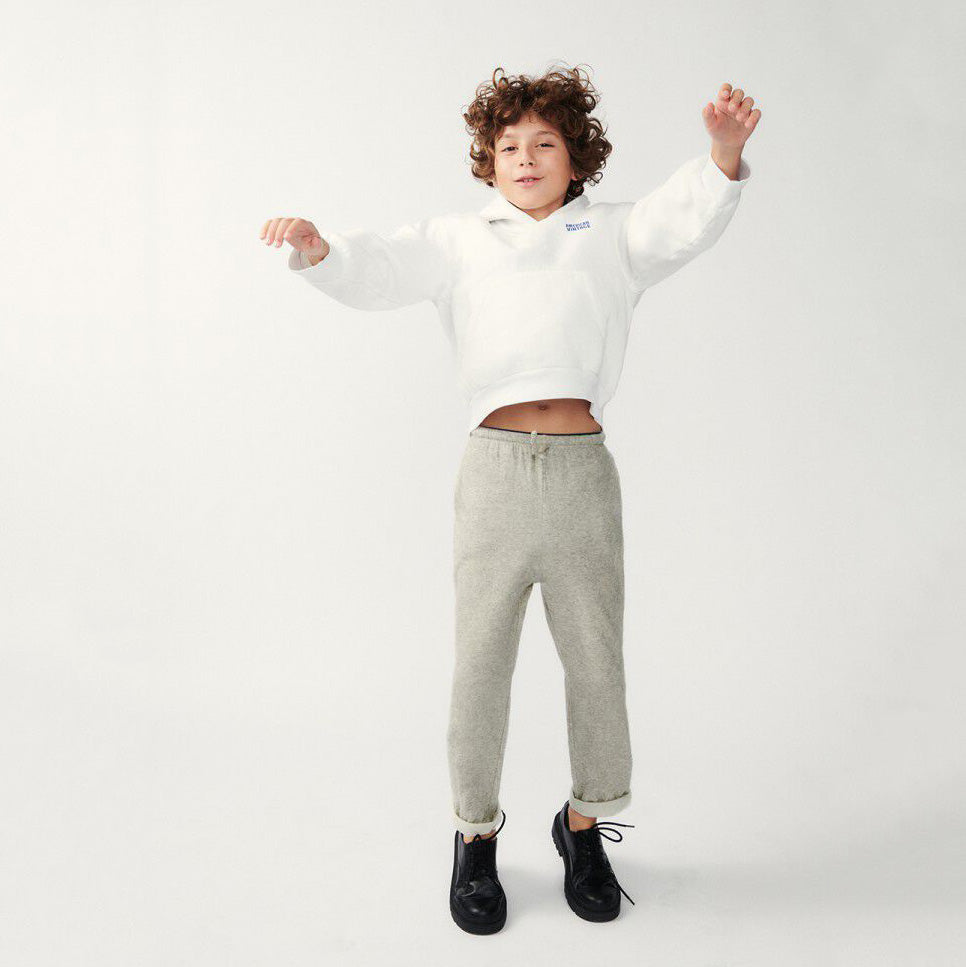 Boys & Girls Grey Cotton Trousers