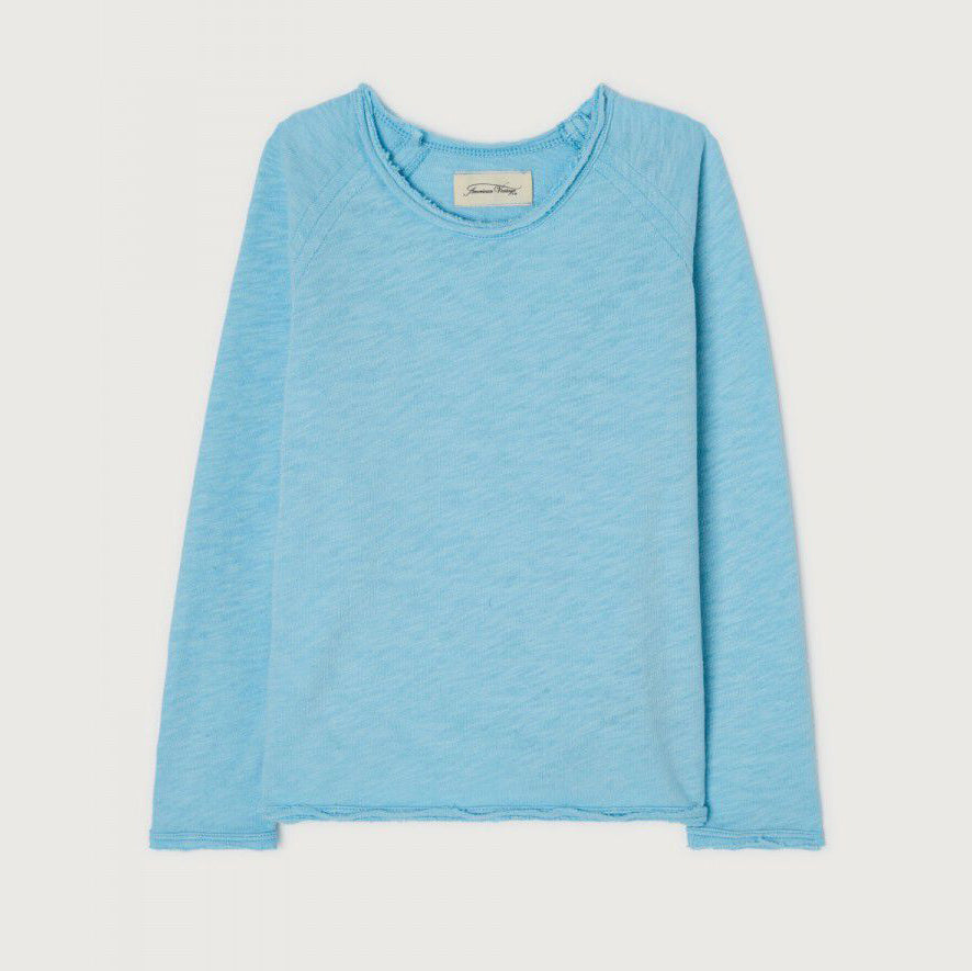 Boys & Girls Blue Cotton T-Shirt