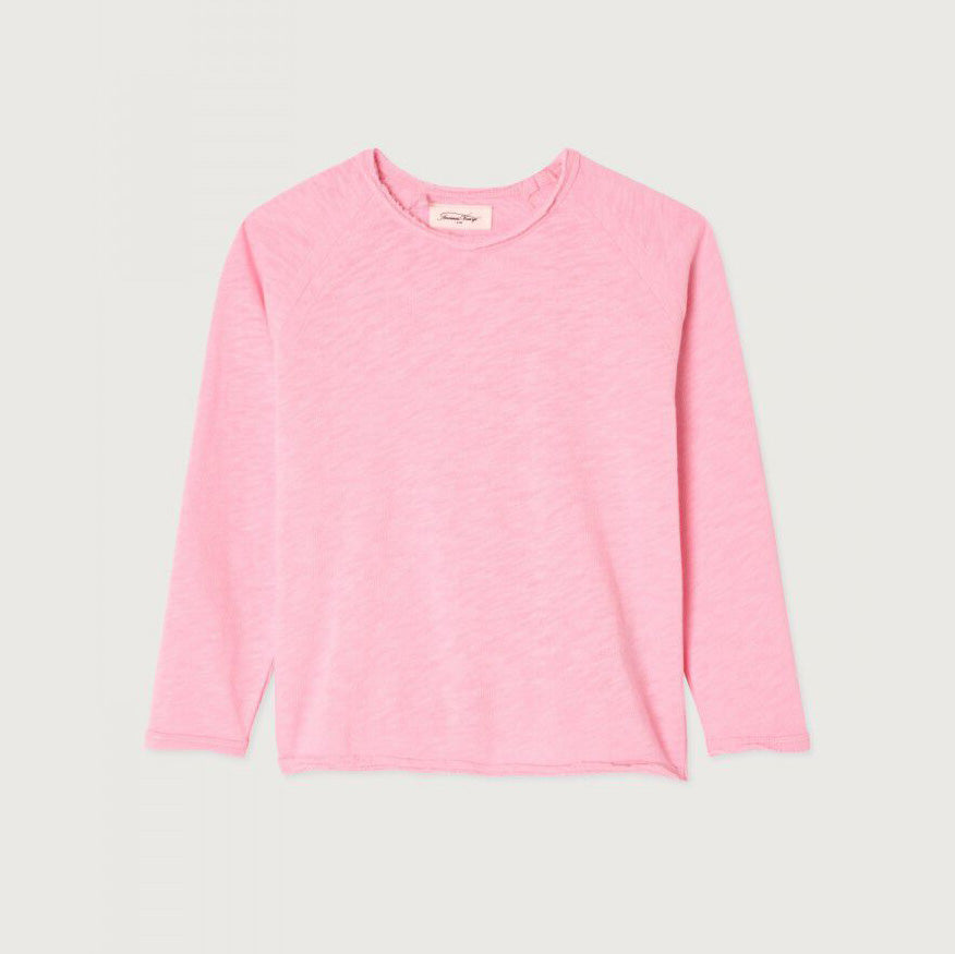 Girls Pink Cotton T-Shirt