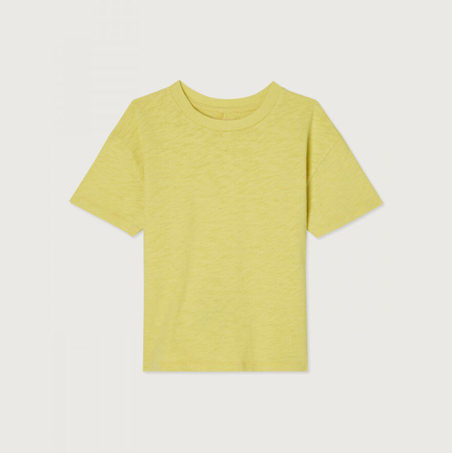 Boys & Girls Yellow Cotton T-Shirt