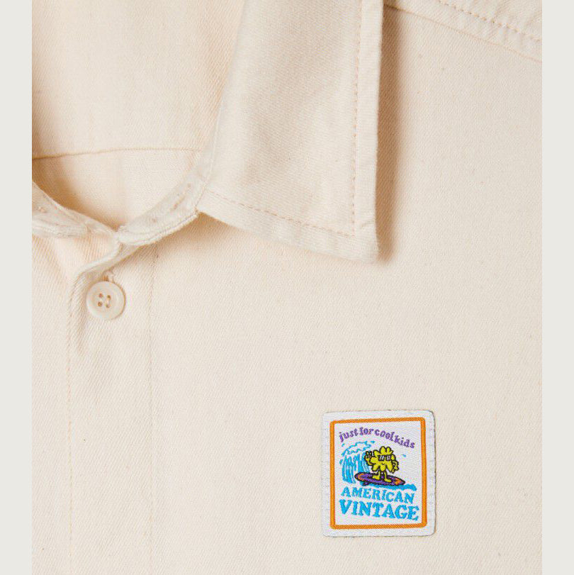 Boys & Girls White Cotton Shirt