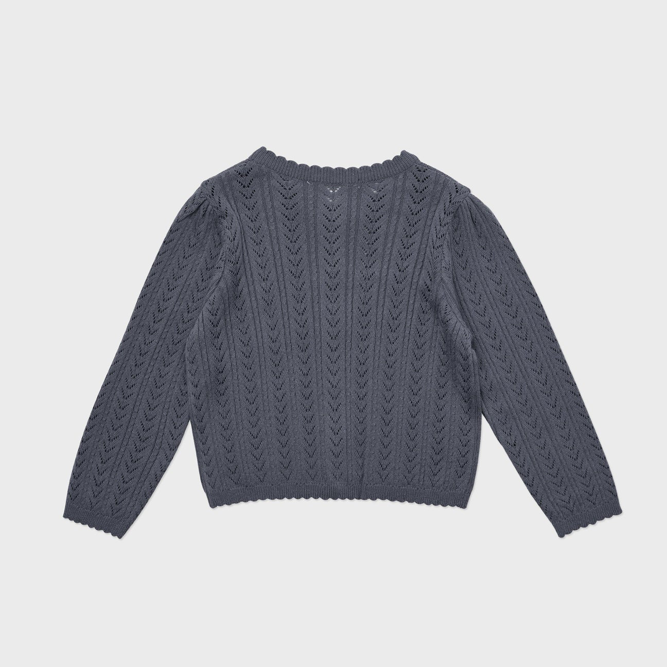 Girls Deep Blue Knit Cardigan