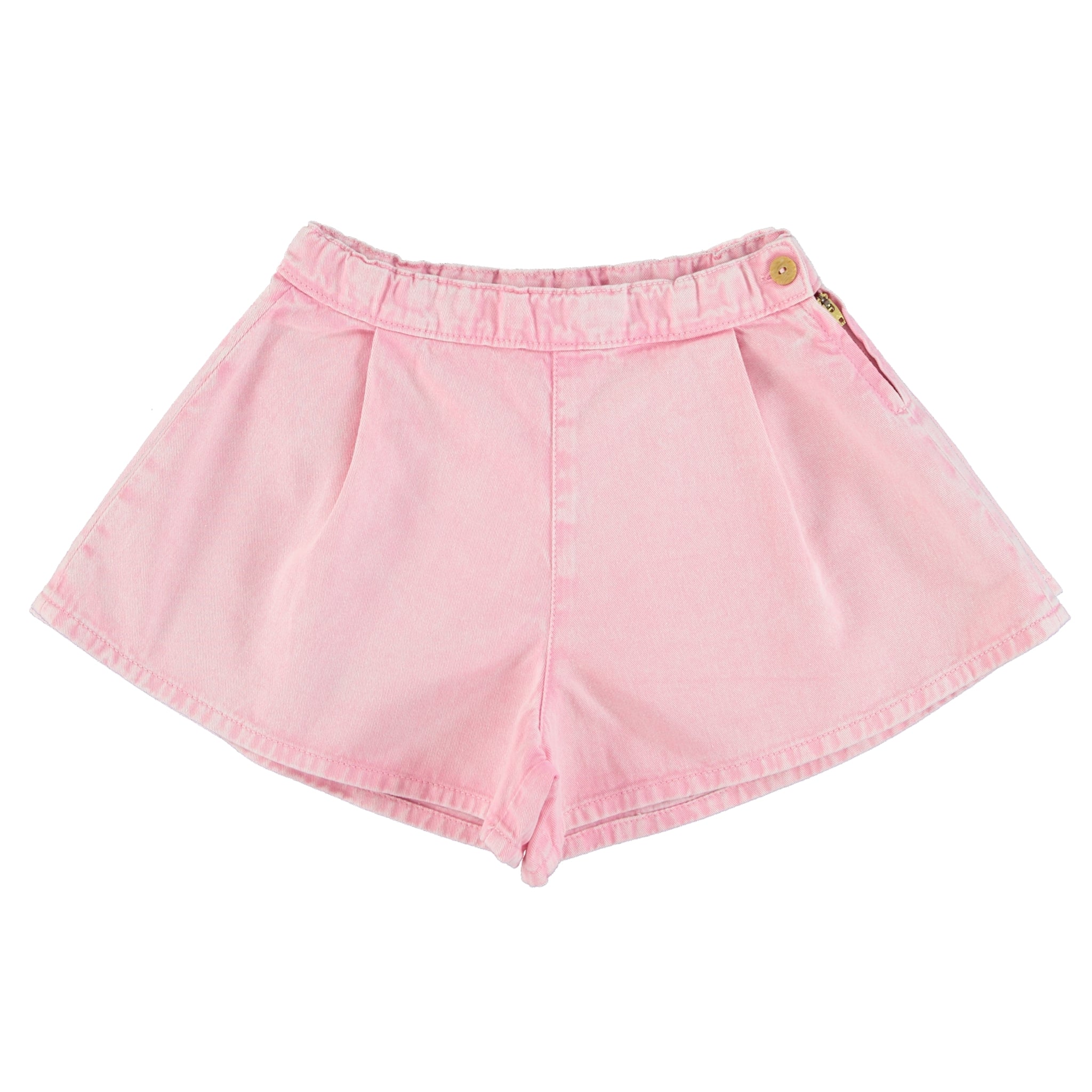 Girls Pink Cotton Shorts