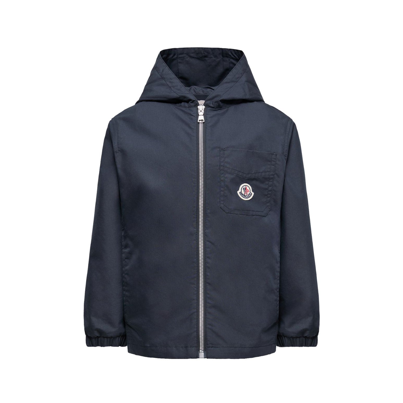 Boys Navy Hooded Zip-Up Jacket