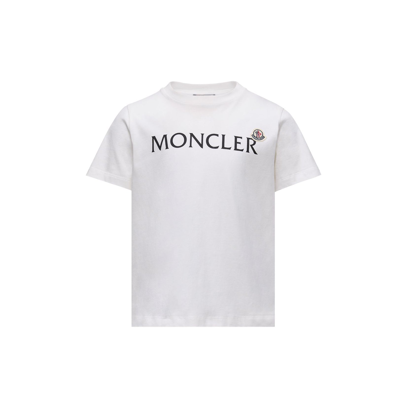 Boys White Logo Cotton T-Shirt